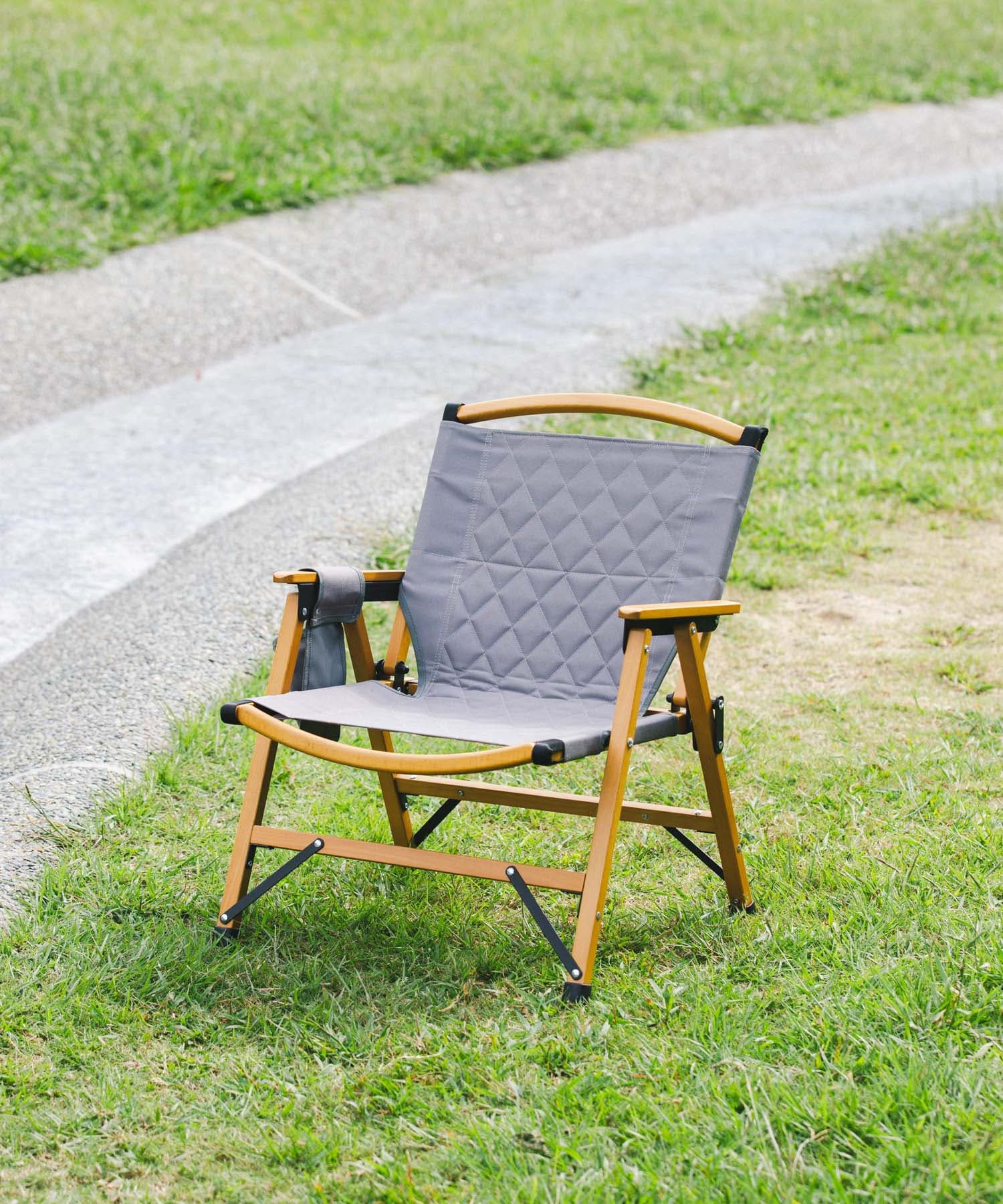 『別注』WAQ×DOORS　FOLDING WOOD CHAIR EXCLUSIVE グレー 0