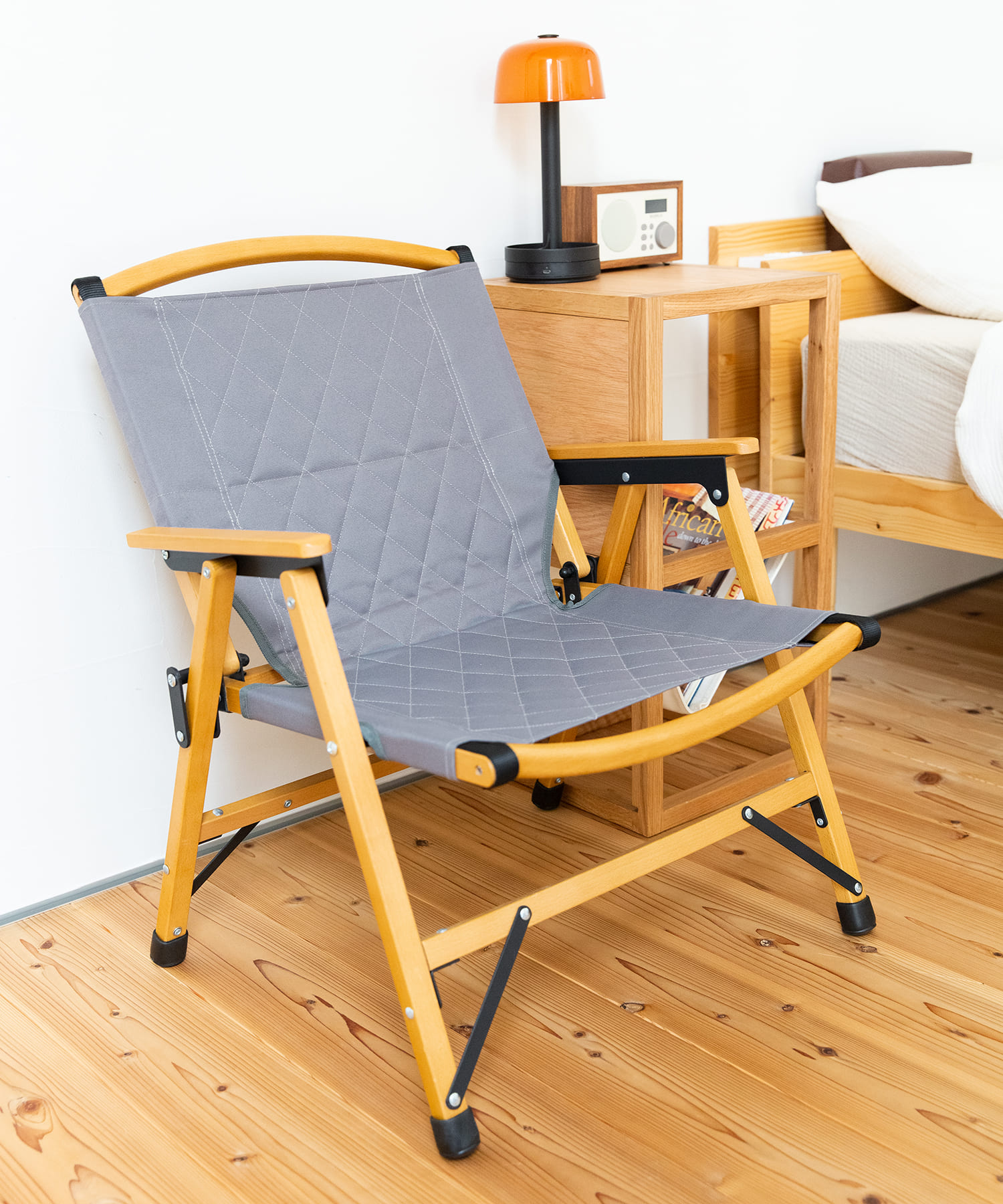 『別注』WAQ×DOORS　FOLDING WOOD CHAIR EXCLUSIVE グレー 0