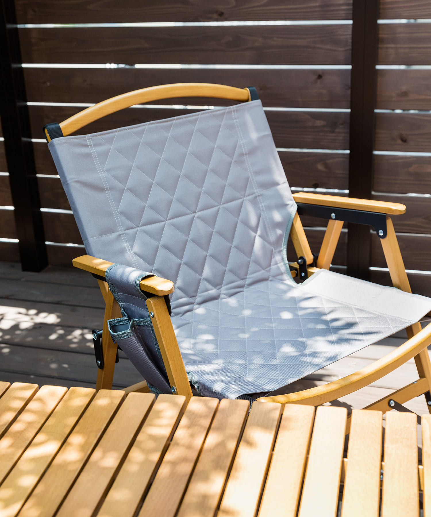『別注』WAQ×DOORS　FOLDING WOOD CHAIR EXCLUSIVE グレー 0