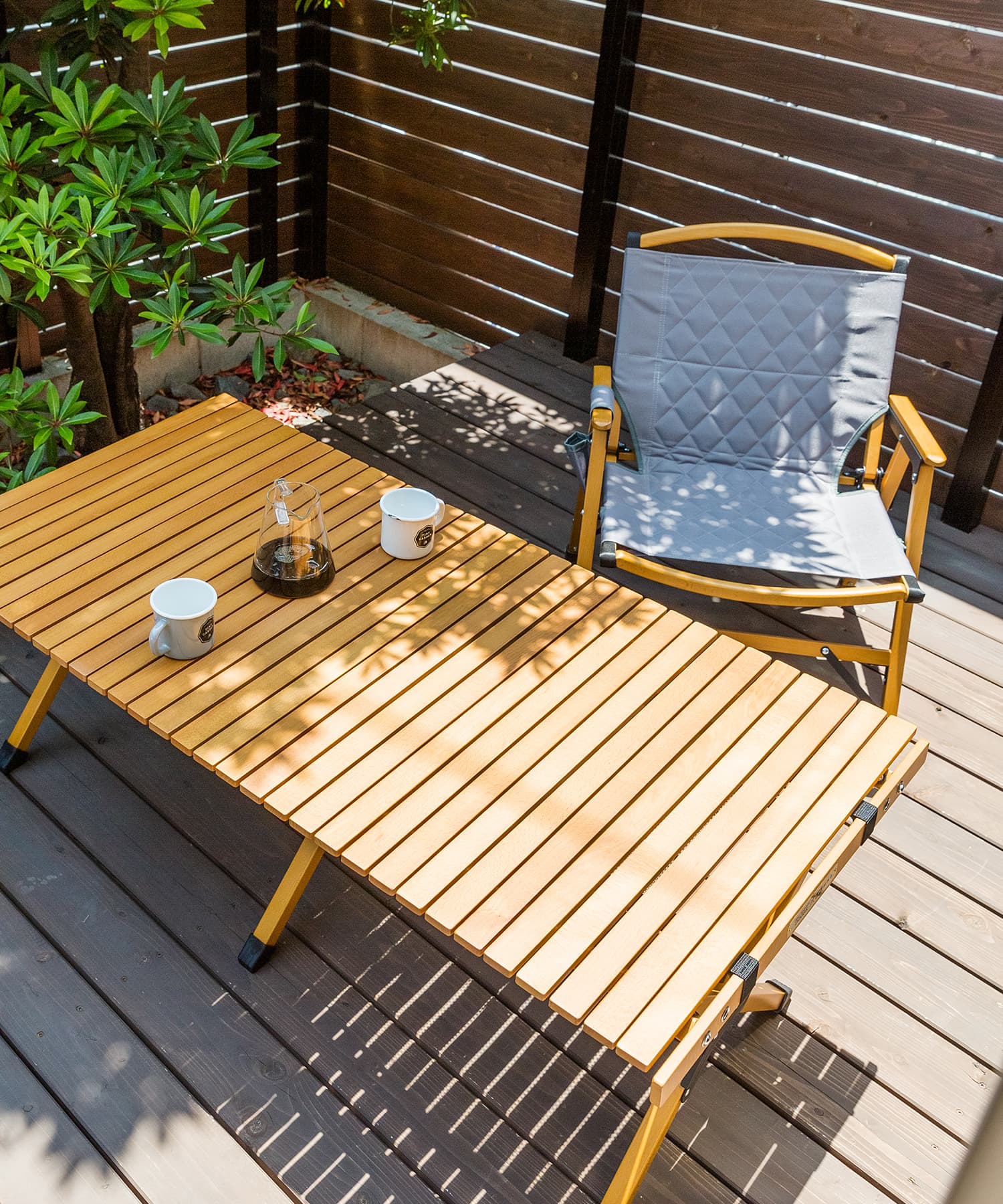 『別注』WAQ×DOORS　FOLDING WOOD CHAIR EXCLUSIVE グレー 0