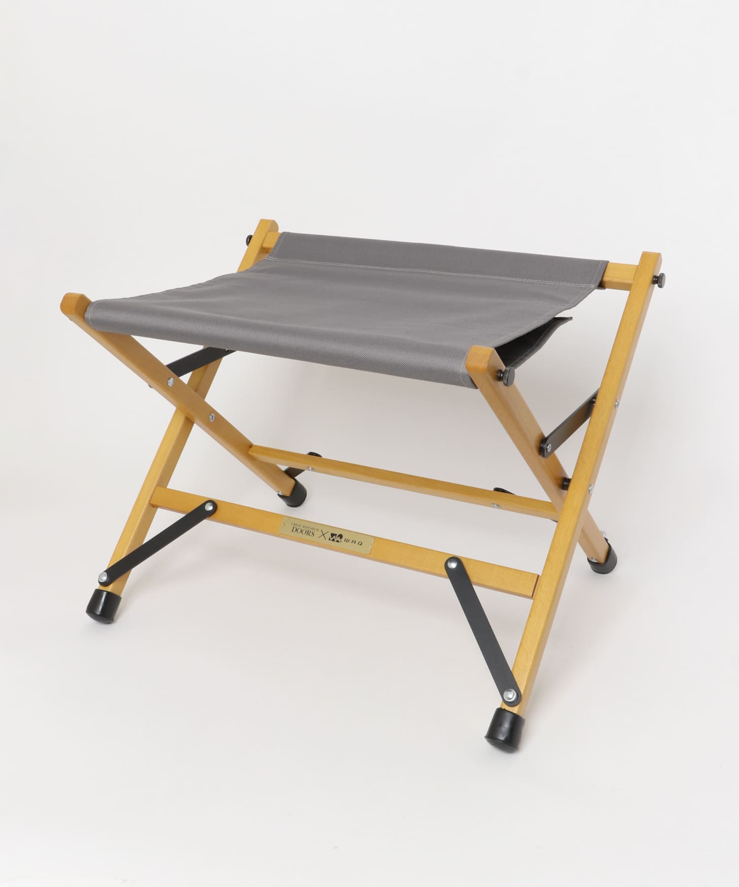 WAQ×DOORS　FOLDING WOOD STOOL EXCLU グレー 0