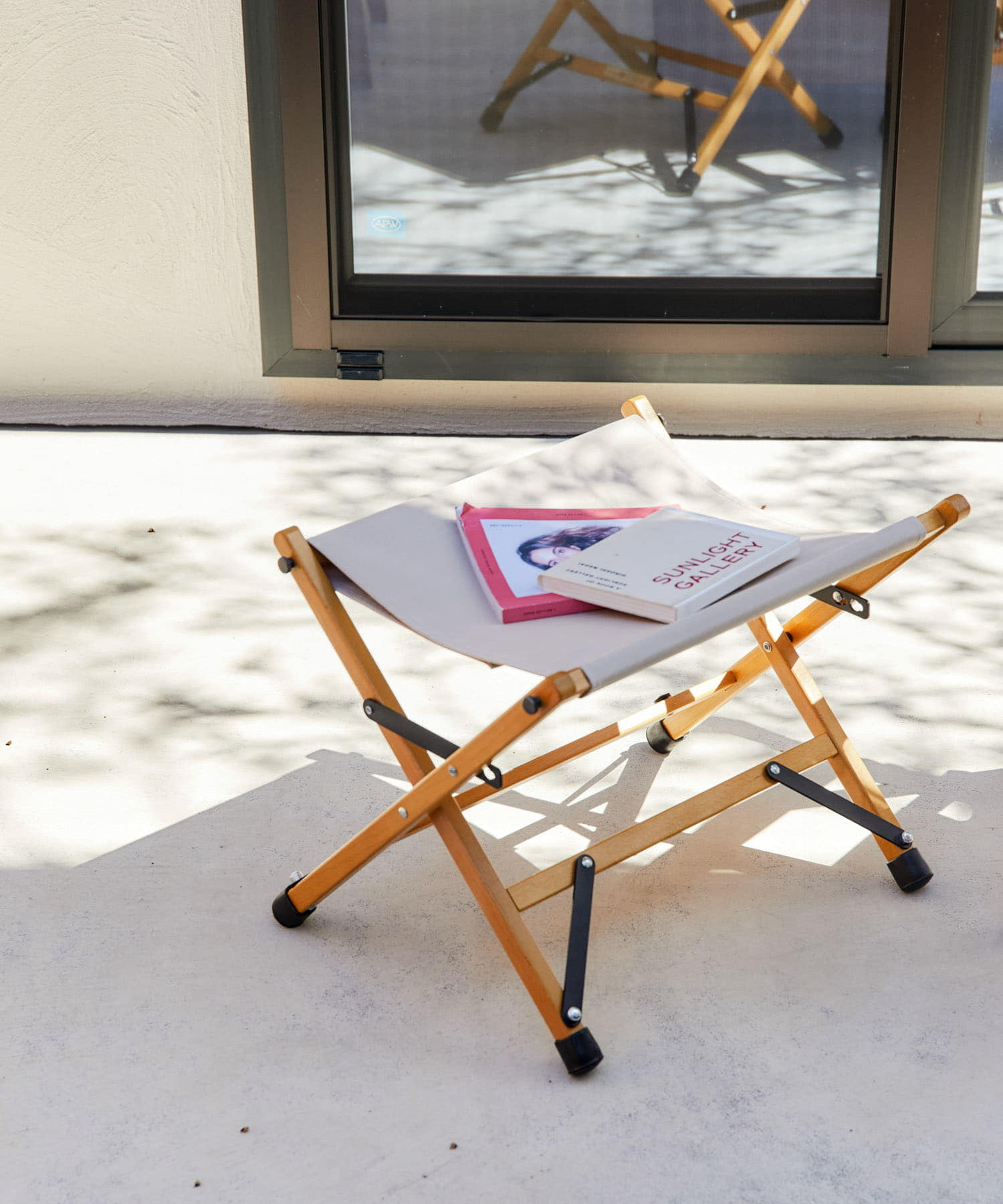 WAQ×DOORS　FOLDING WOOD STOOL EXCLU ベージュ 0