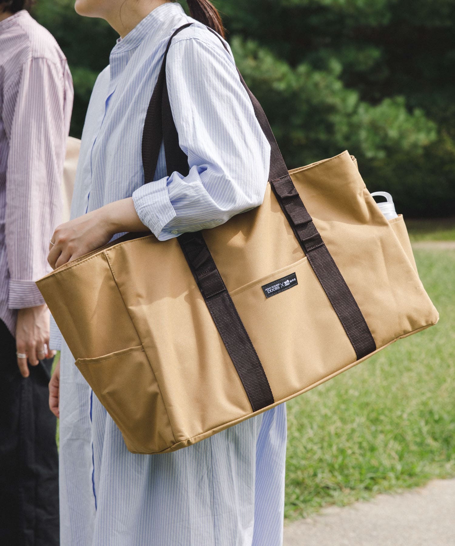 WAQ×DOORS　TOTE BAG&COOLER BAG タン FREE