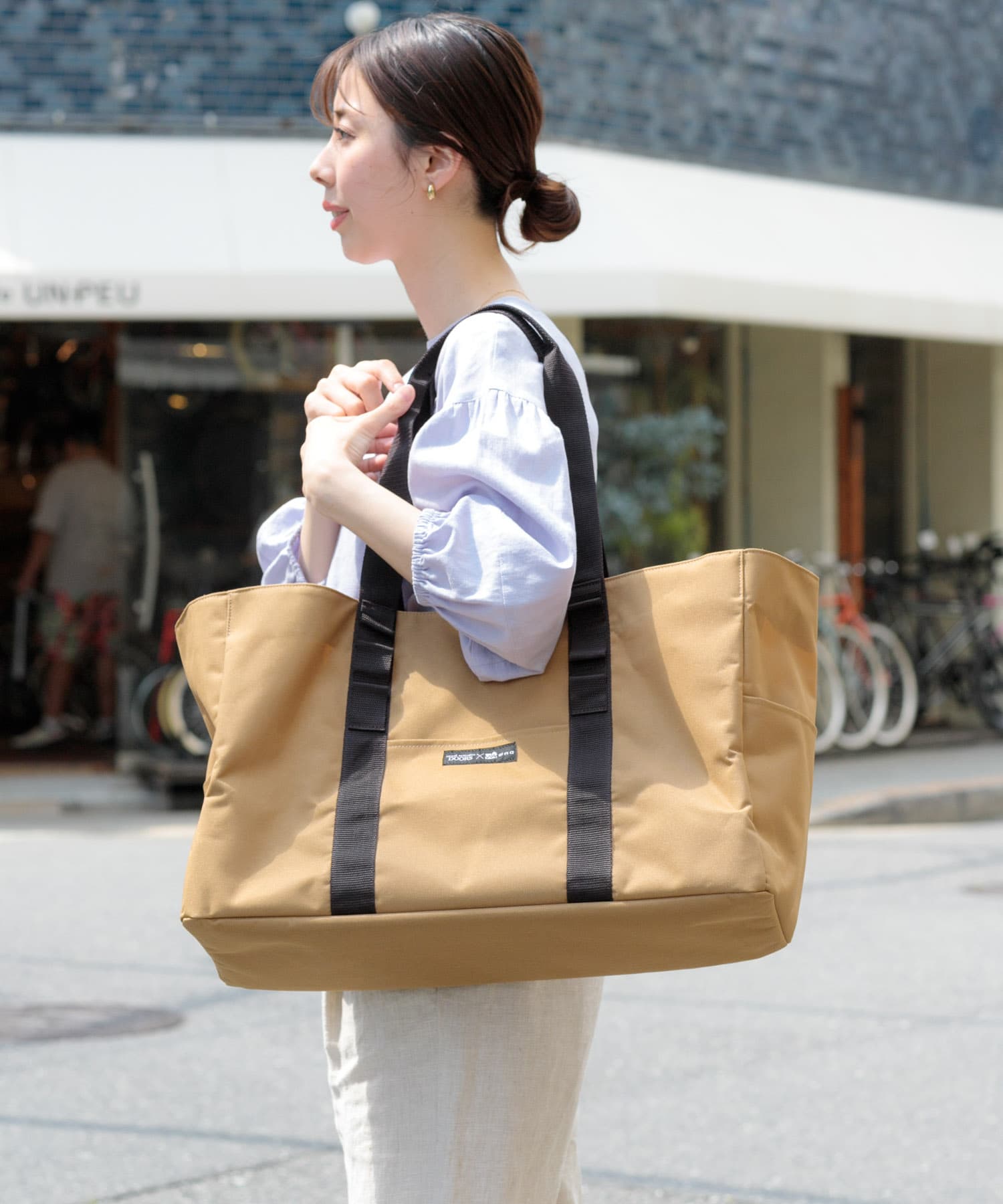 WAQ×DOORS　TOTE BAG&COOLER BAG タン FREE