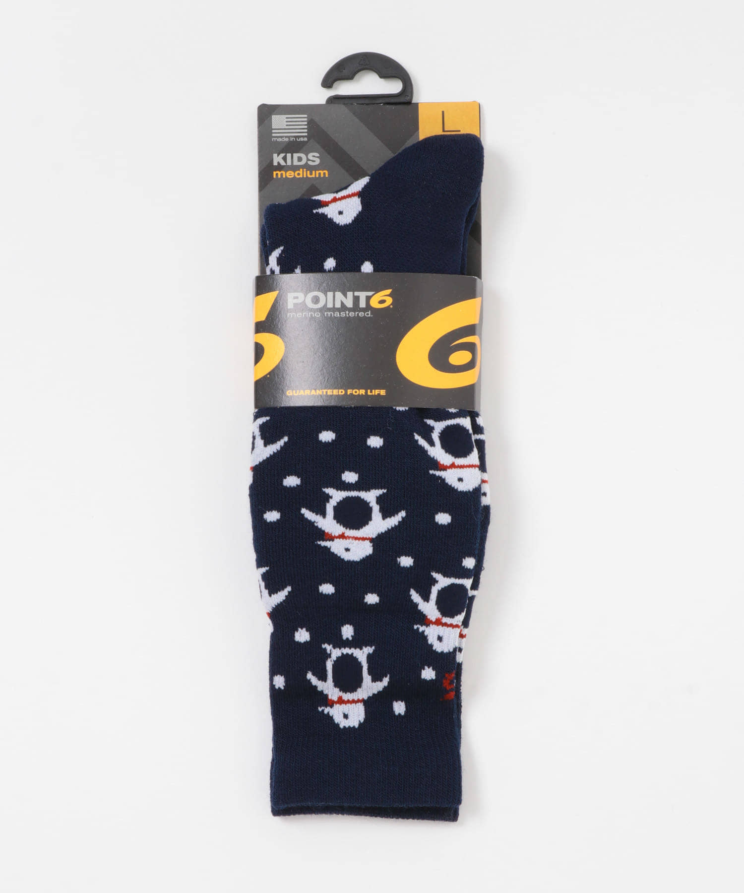 POINT6　kids penguins dark navy M