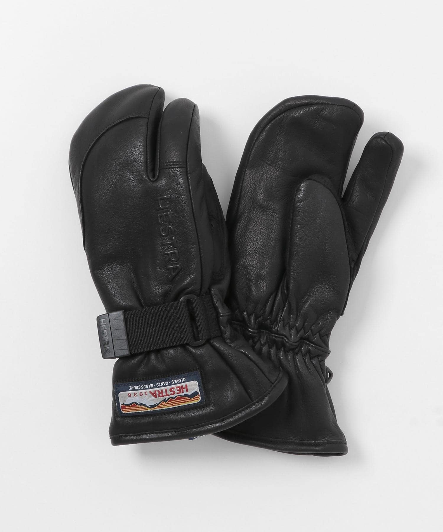 HESTRA　3-Finger Full Leather BLACK 7