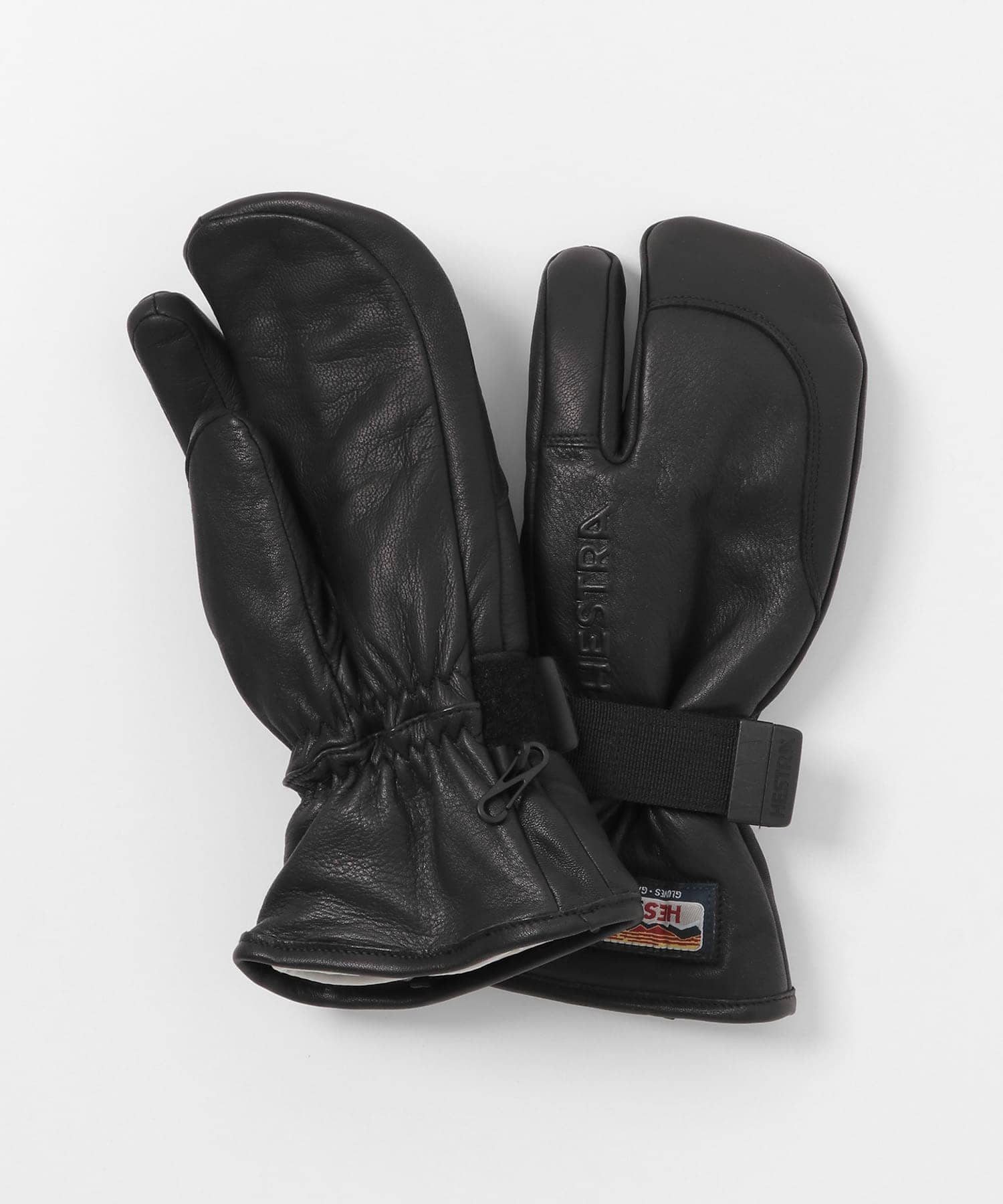 HESTRA　3-Finger Full Leather BLACK 7