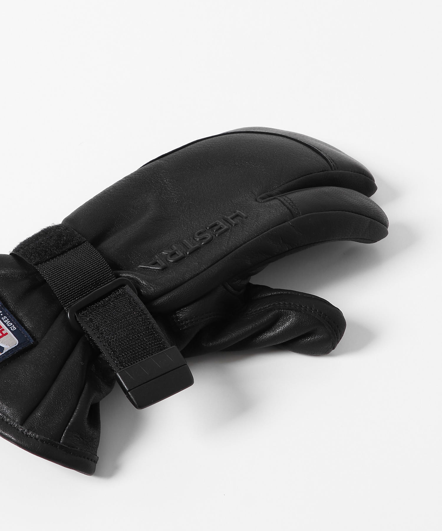 HESTRA　3-Finger Full Leather BLACK 5