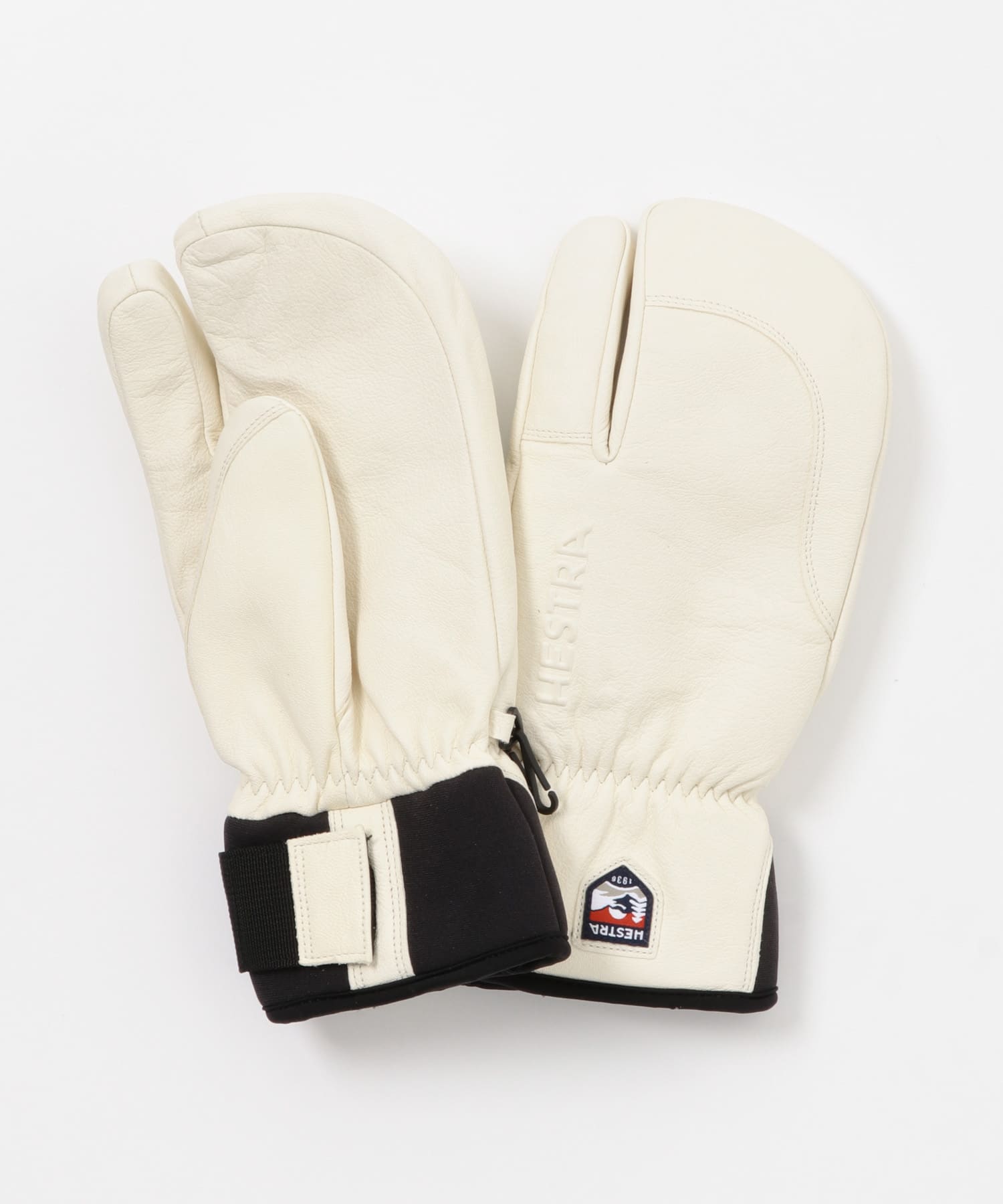 HESTRA　3-Finger Full Leather Sh Al White 7