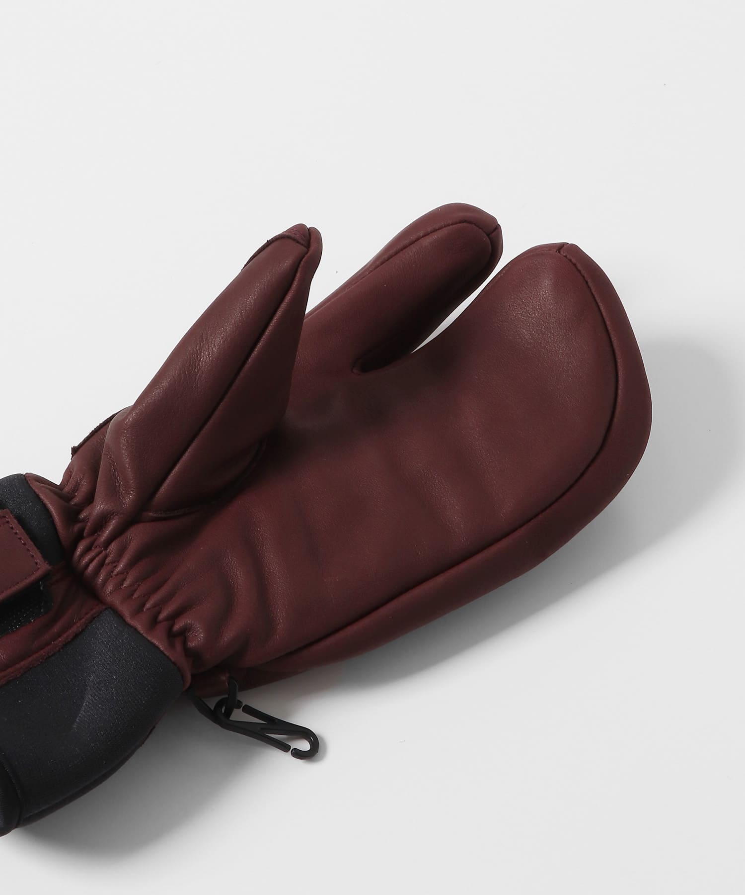 HESTRA　3-Finger Full Leather Sht Bordeaux 5