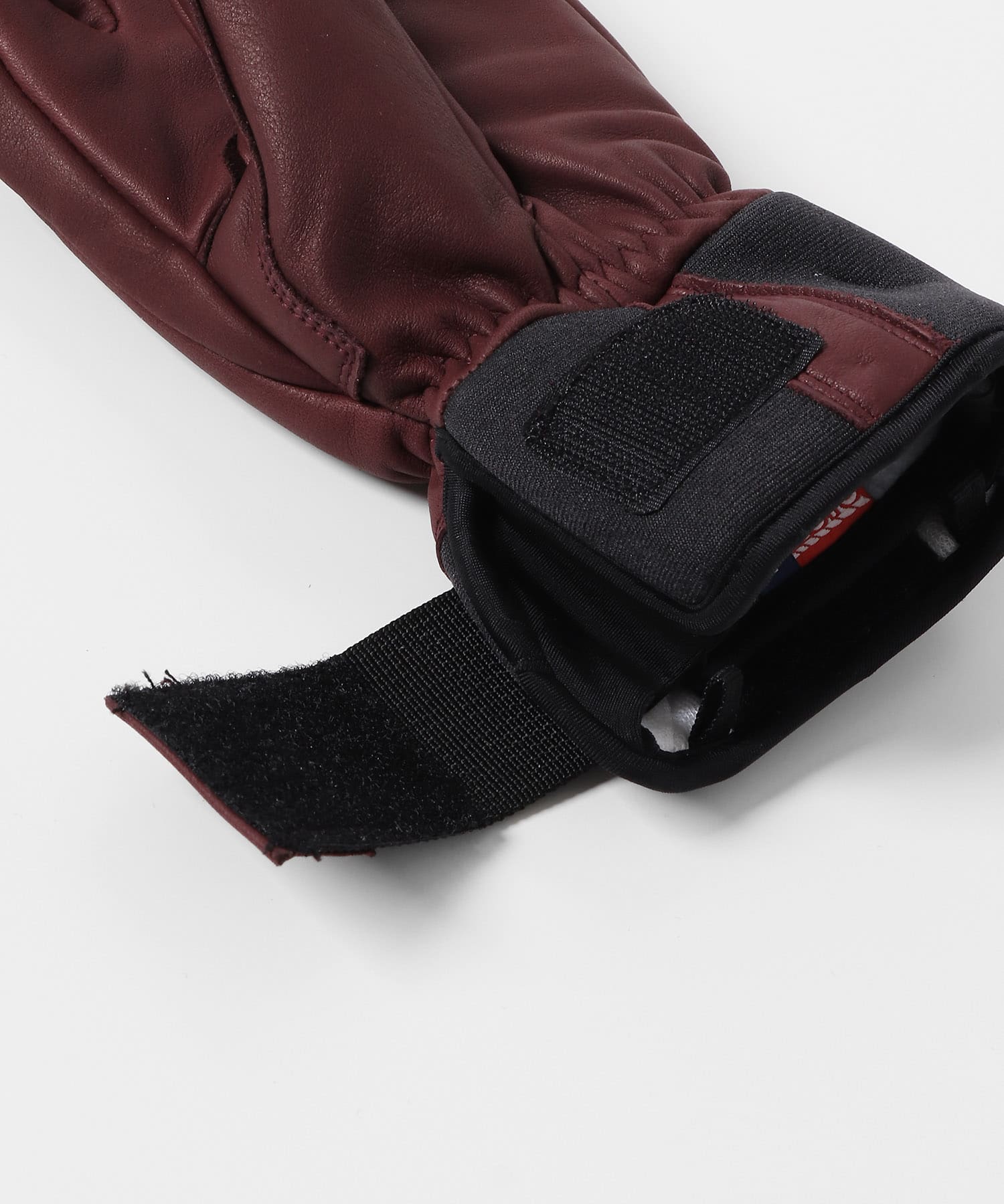HESTRA　3-Finger Full Leather Sht Bordeaux 5