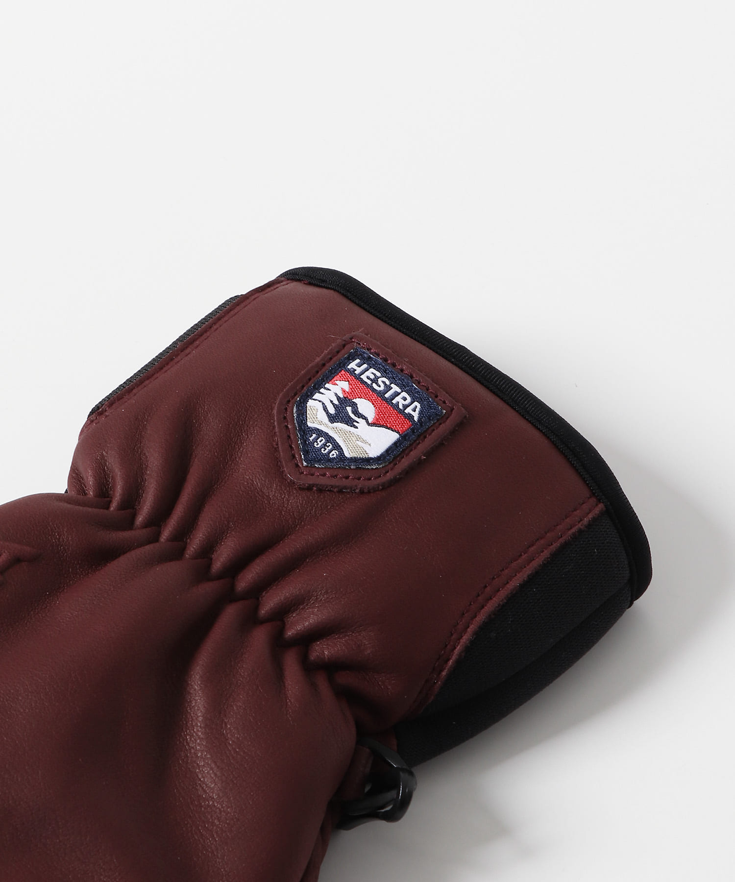 HESTRA　3-Finger Full Leather Sht Bordeaux 6