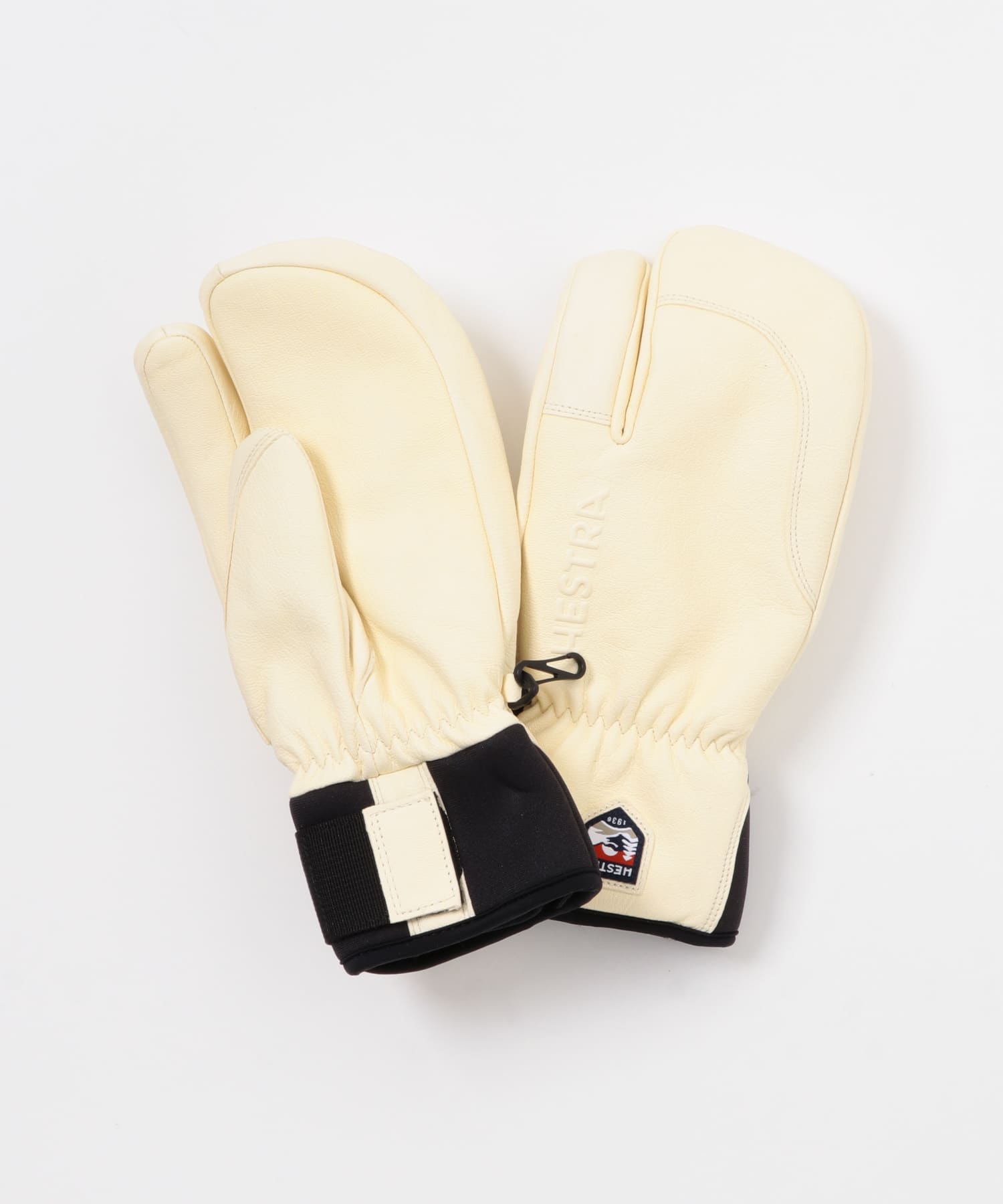 HESTRA　3-Finger Full Leather Sh Al White 6