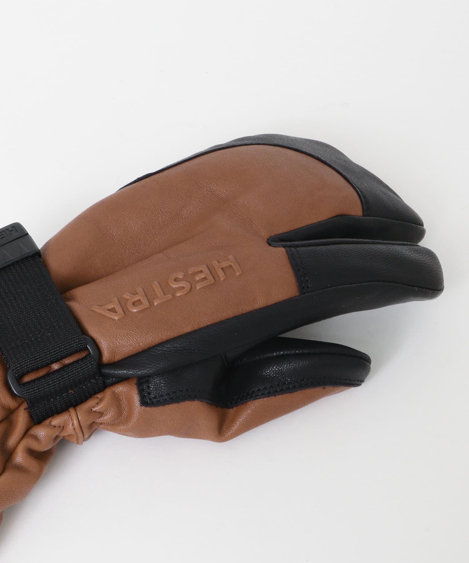HESTRA　3-Finger GTX Full Leather BR Black 5