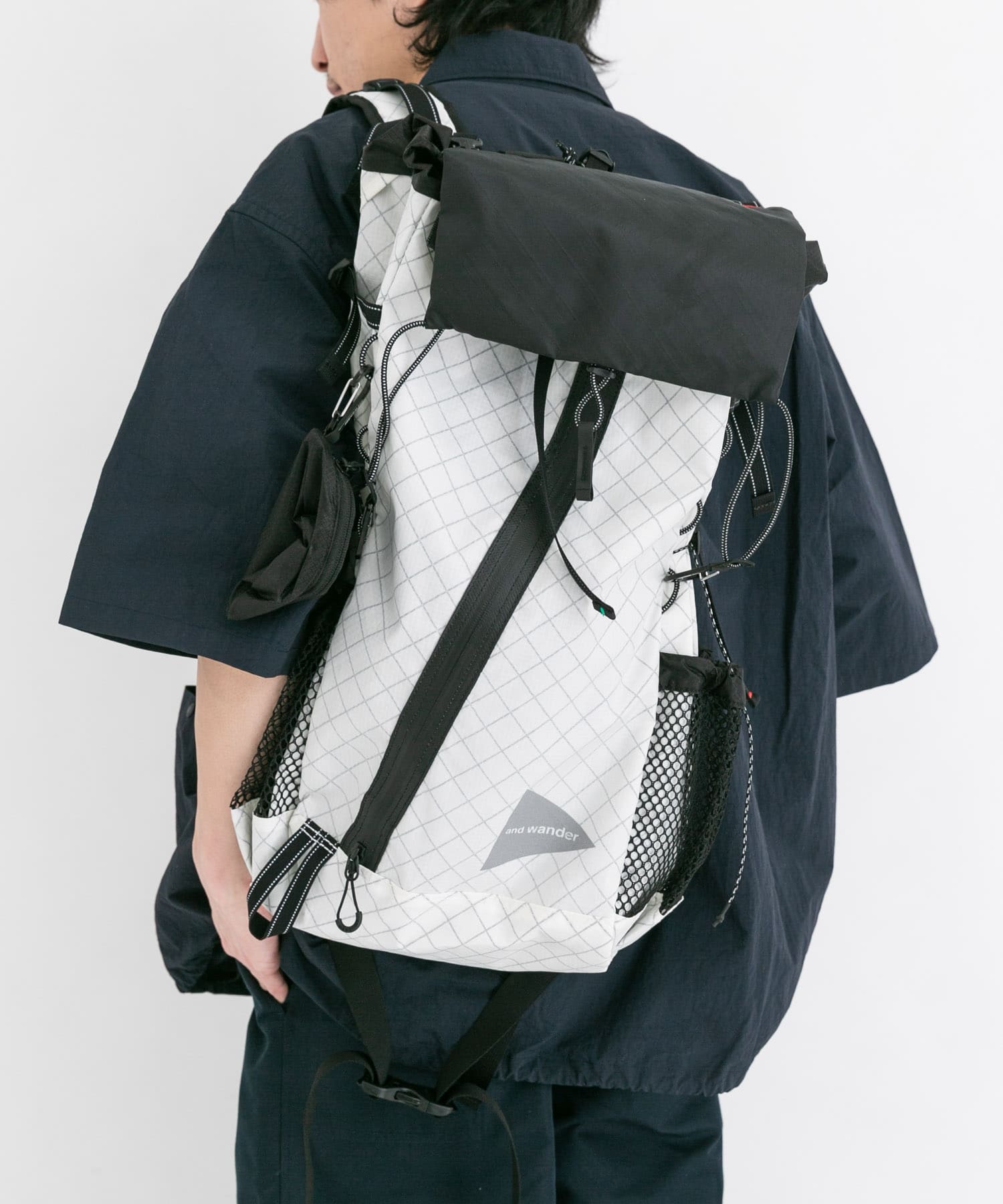 and wander　ECOPAK 30L backpack Off White one