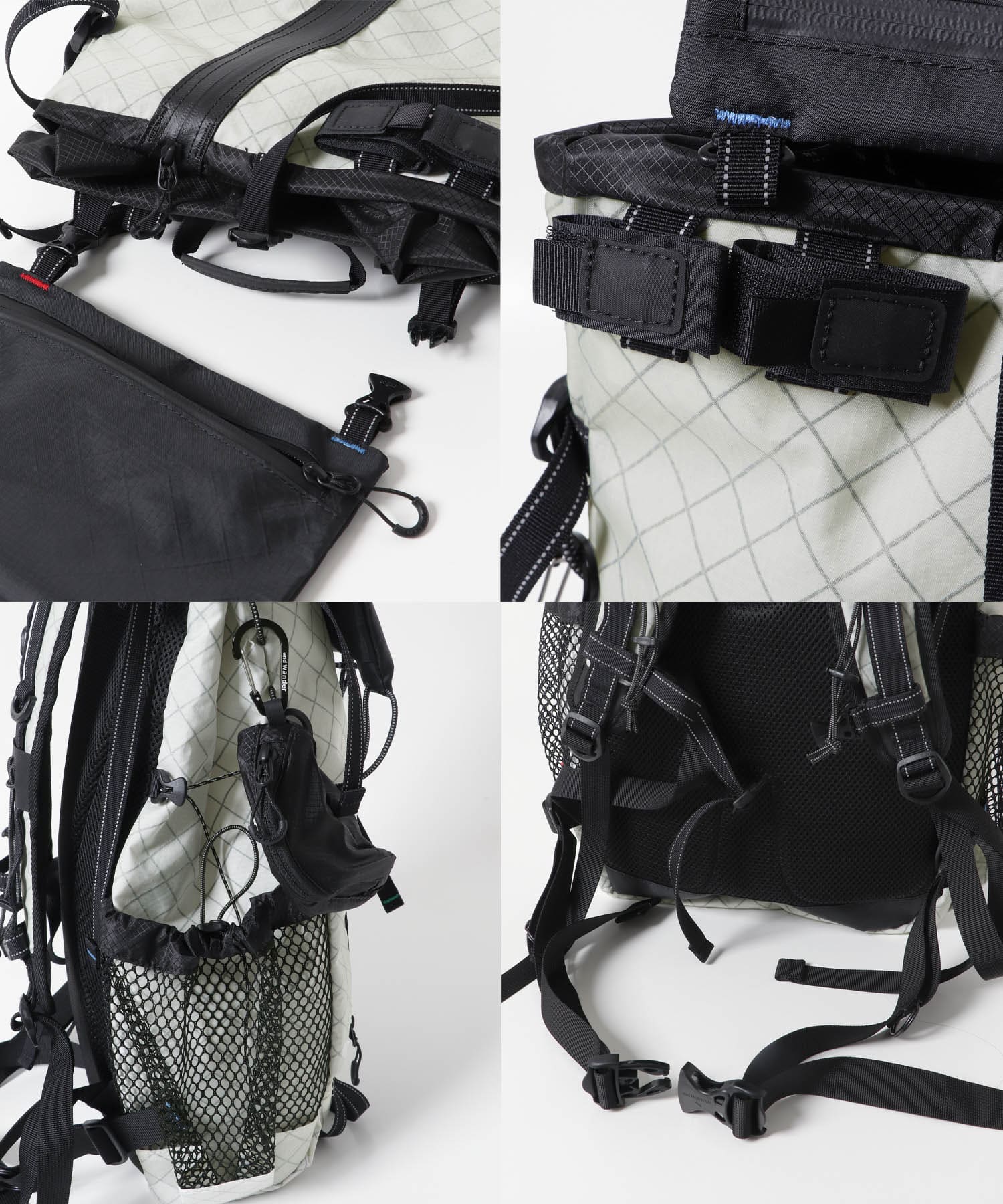and wander　ECOPAK 30L backpack Off White one