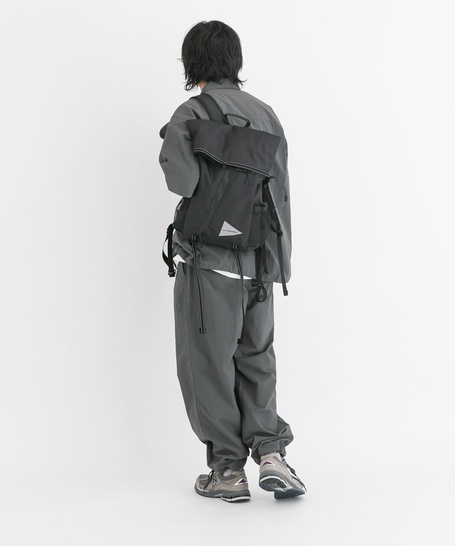 and wander　ECOPAK 18L backpack Black one