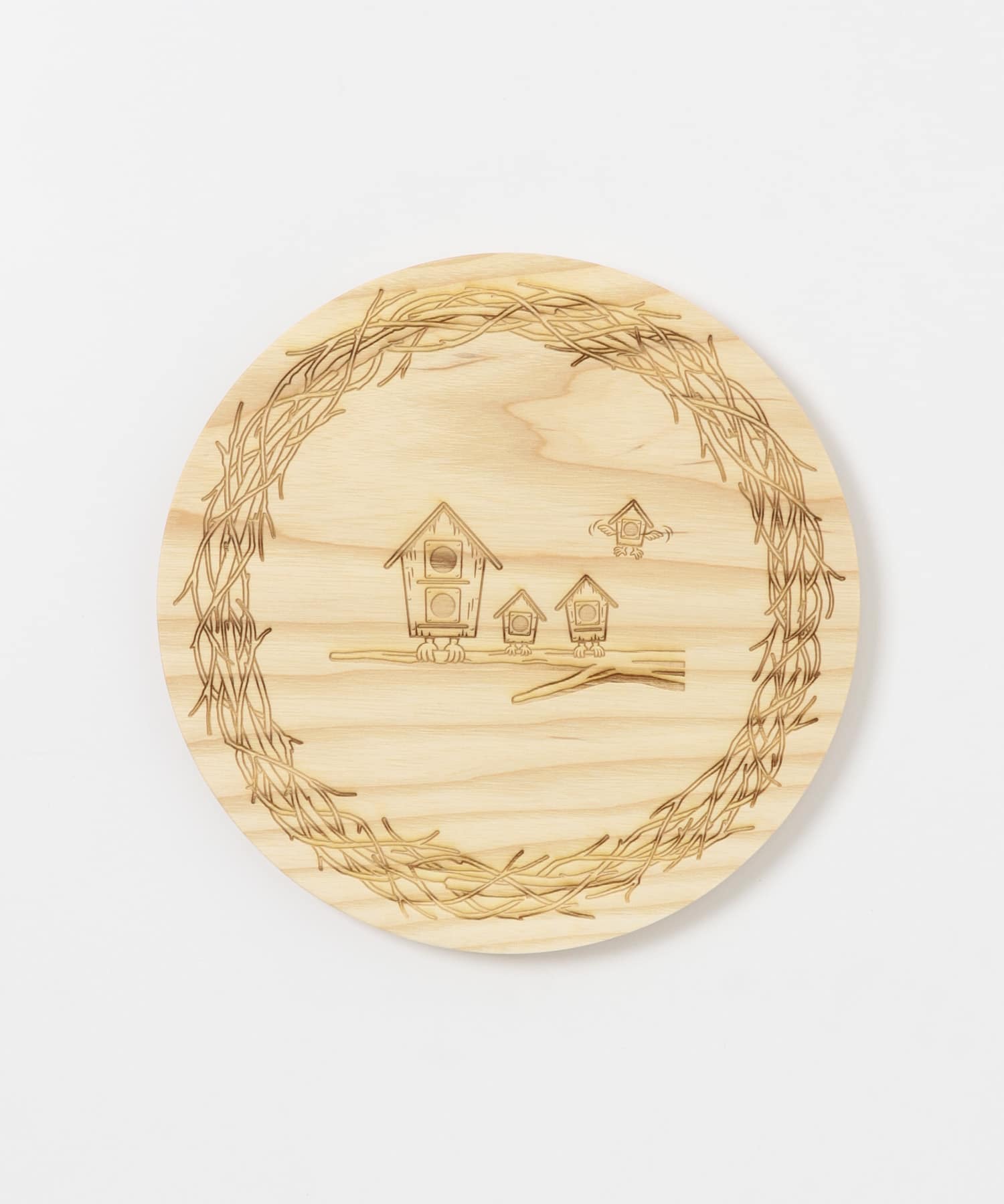 mountain research　Wood Lid (for Plate) BEIGE one