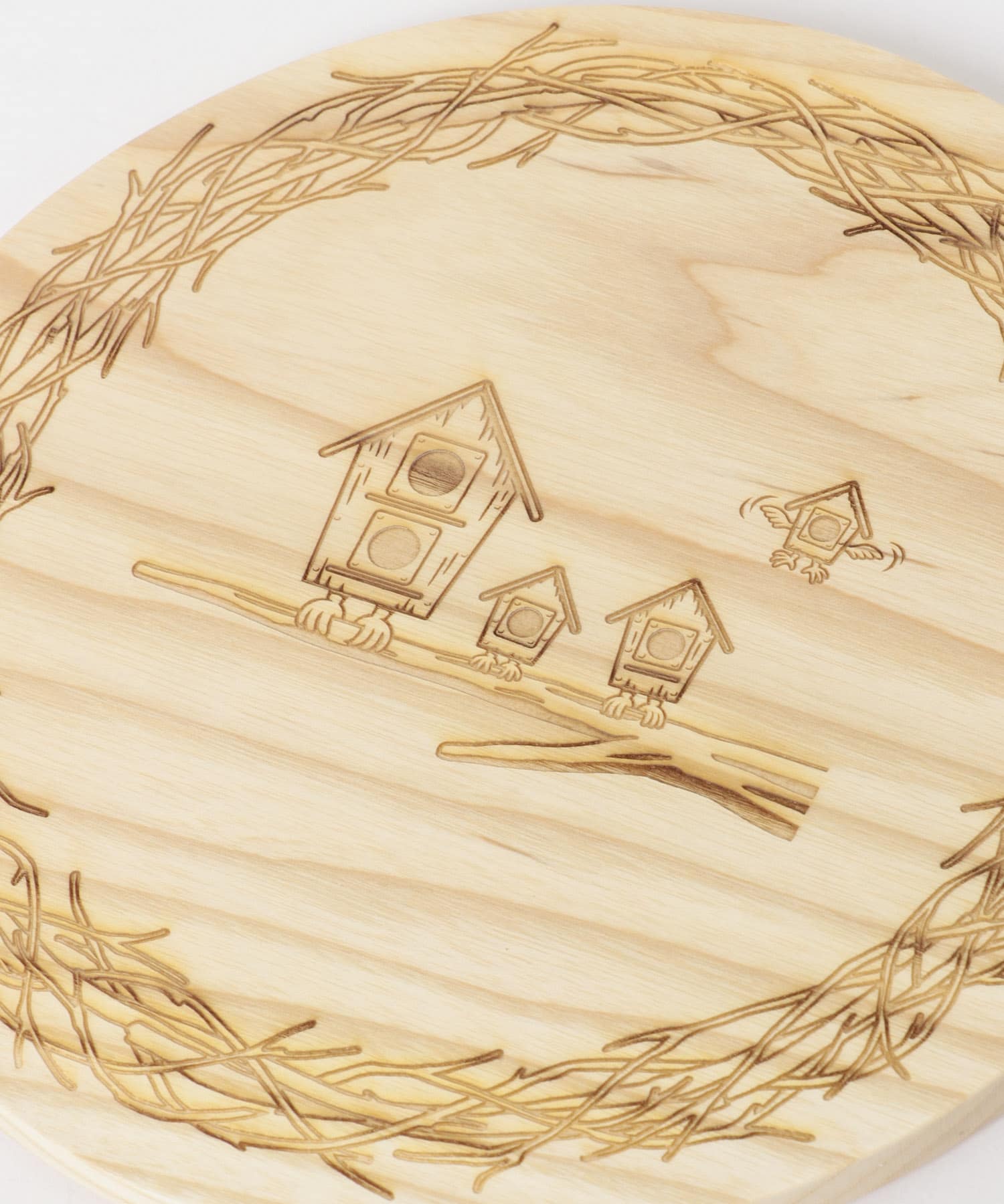 mountain research　Wood Lid (for Plate) BEIGE one