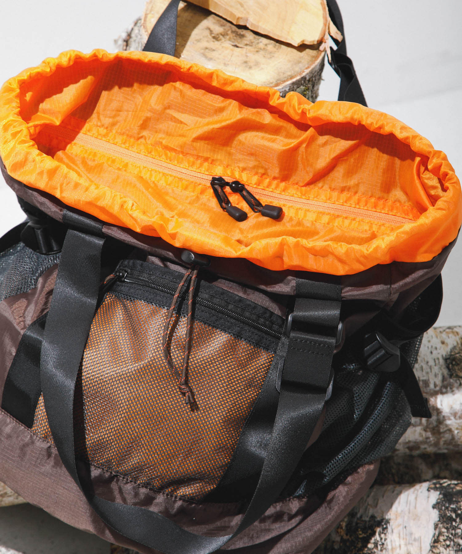 『別注』Caribou Mountaineering×EKAL　L.WEIGHT PACKTOTE BROWN one