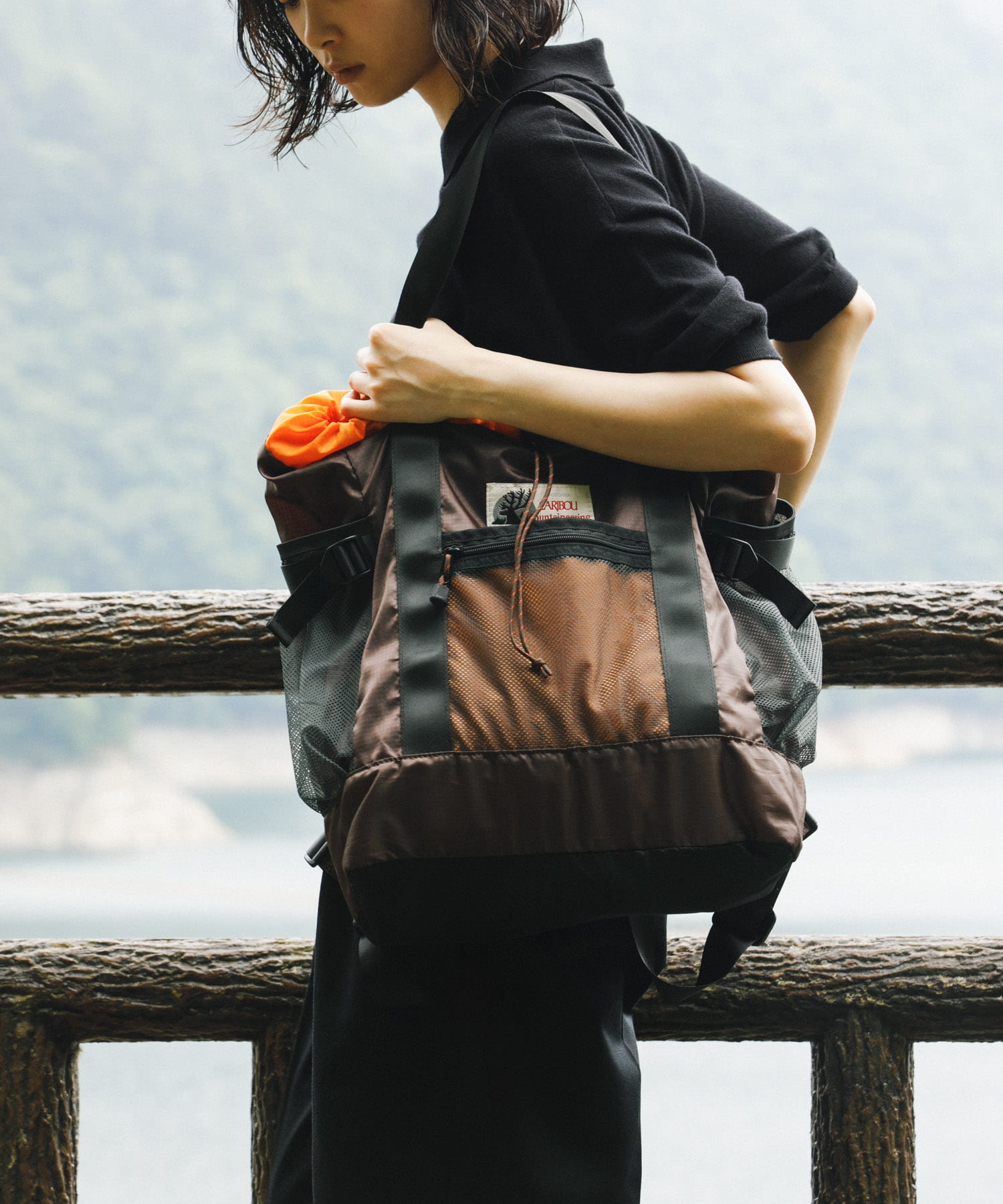 『別注』Caribou Mountaineering×EKAL　L.WEIGHT PACKTOTE BROWN one
