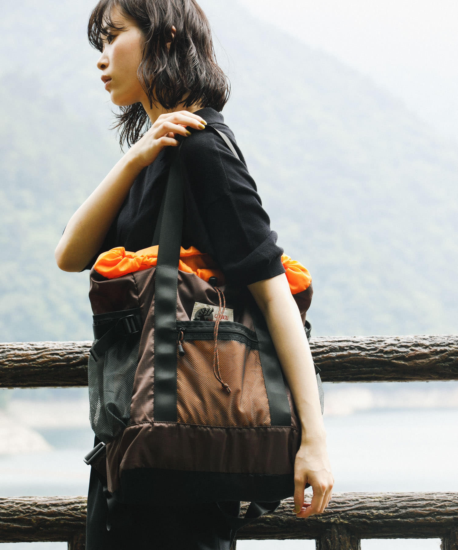 『別注』Caribou Mountaineering×EKAL　L.WEIGHT PACKTOTE BROWN one
