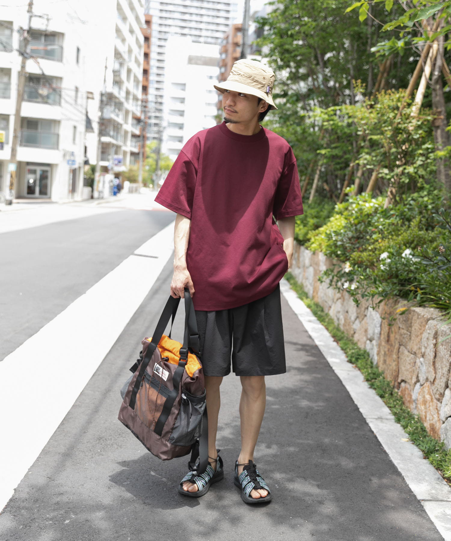 『別注』Caribou Mountaineering×EKAL　L.WEIGHT PACKTOTE BROWN one