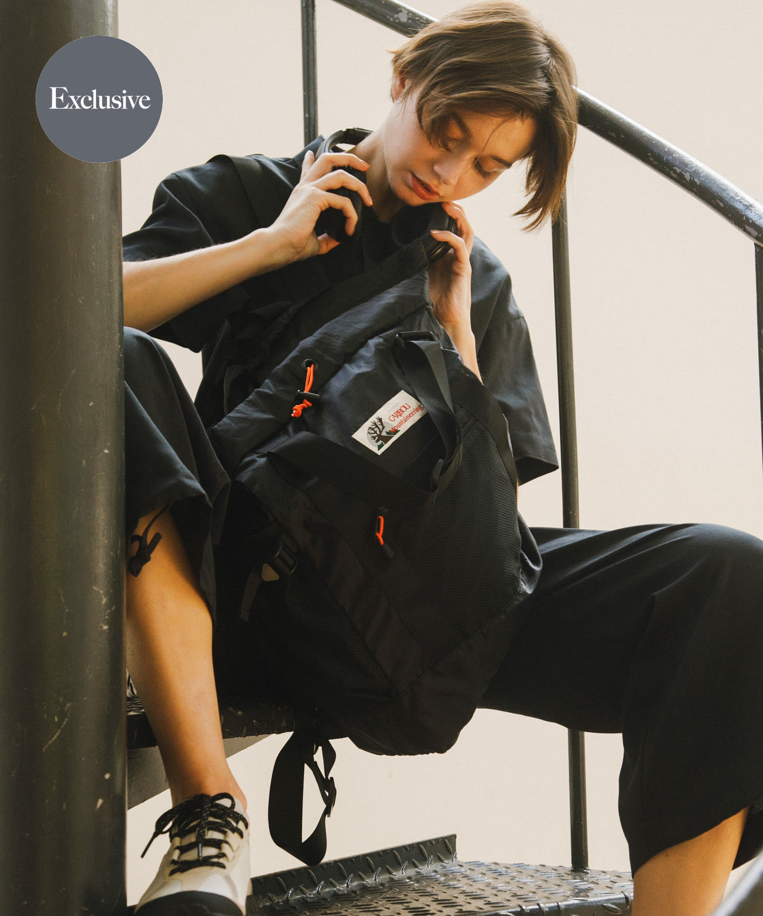 『別注』Caribou Mountaineering×EKAL　L.WEIGHT PACKTOTE BLACK one