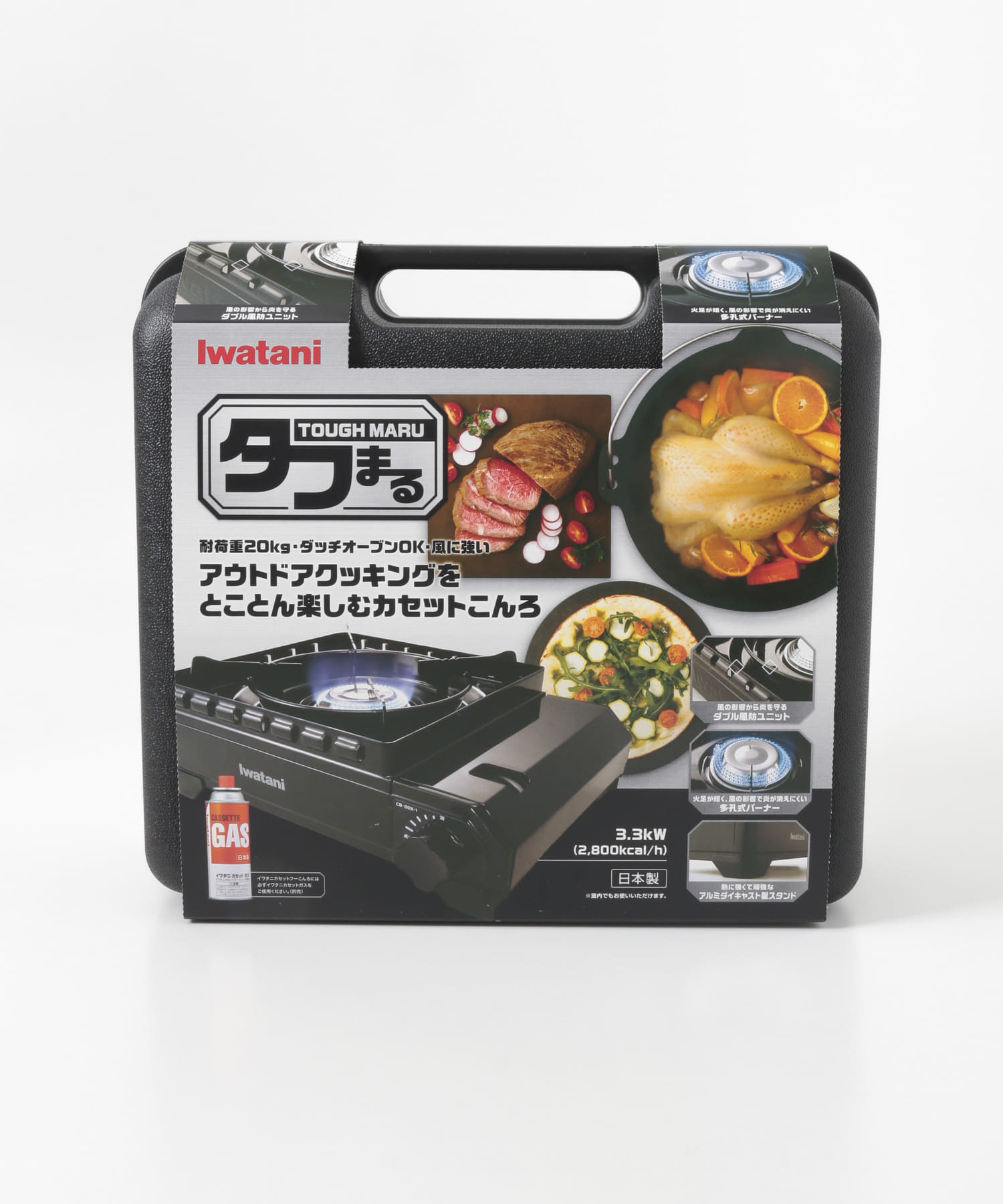 Iwatani　アウトドアこんろ タフまる BK one
