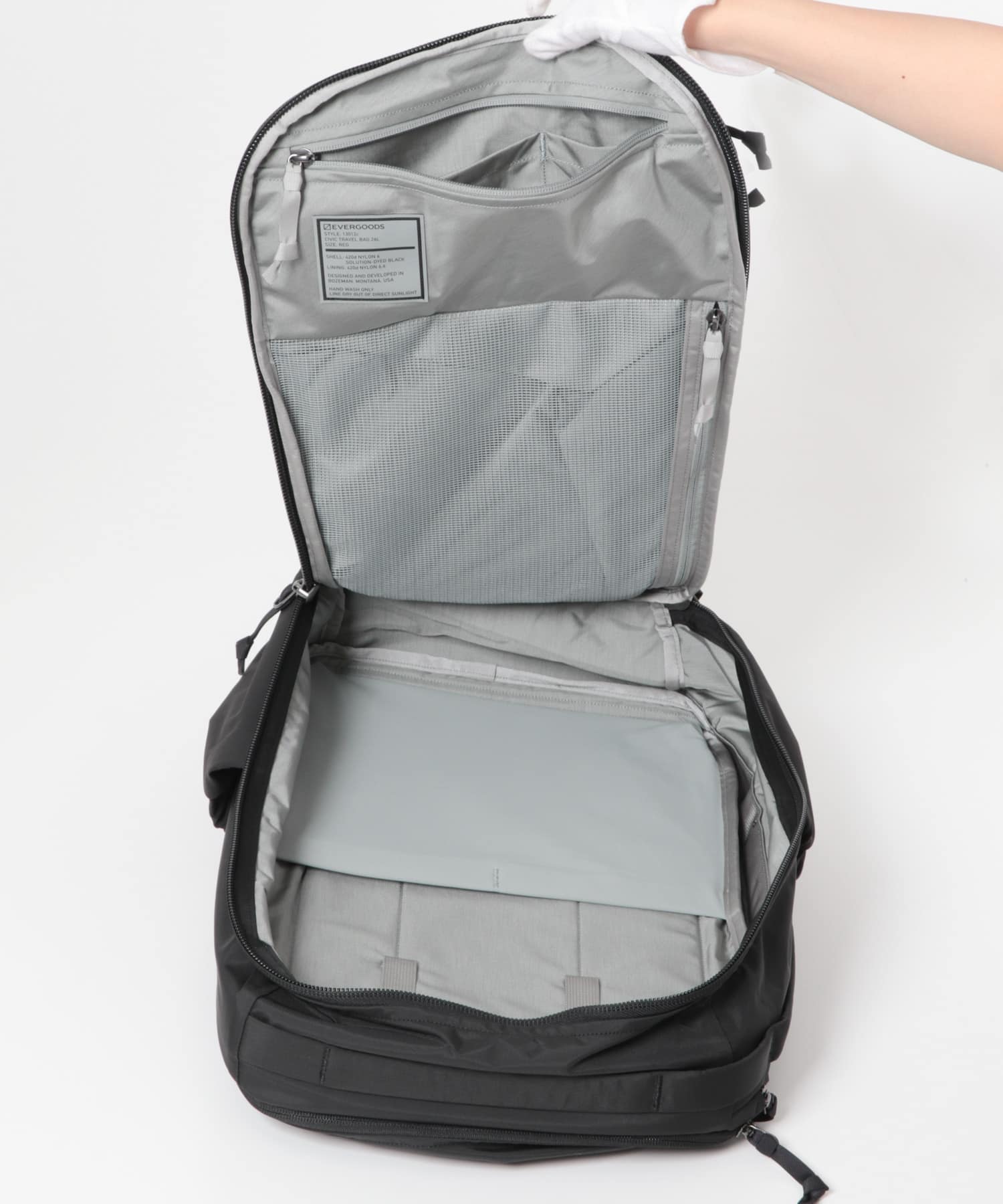 EVERGOODS　CIVIC TRAVEL BAG 20L Black one