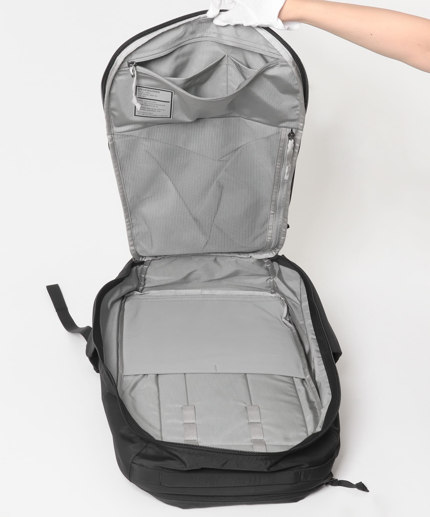 EVERGOODS　CIVIC TRAVEL BAG 35L Black one