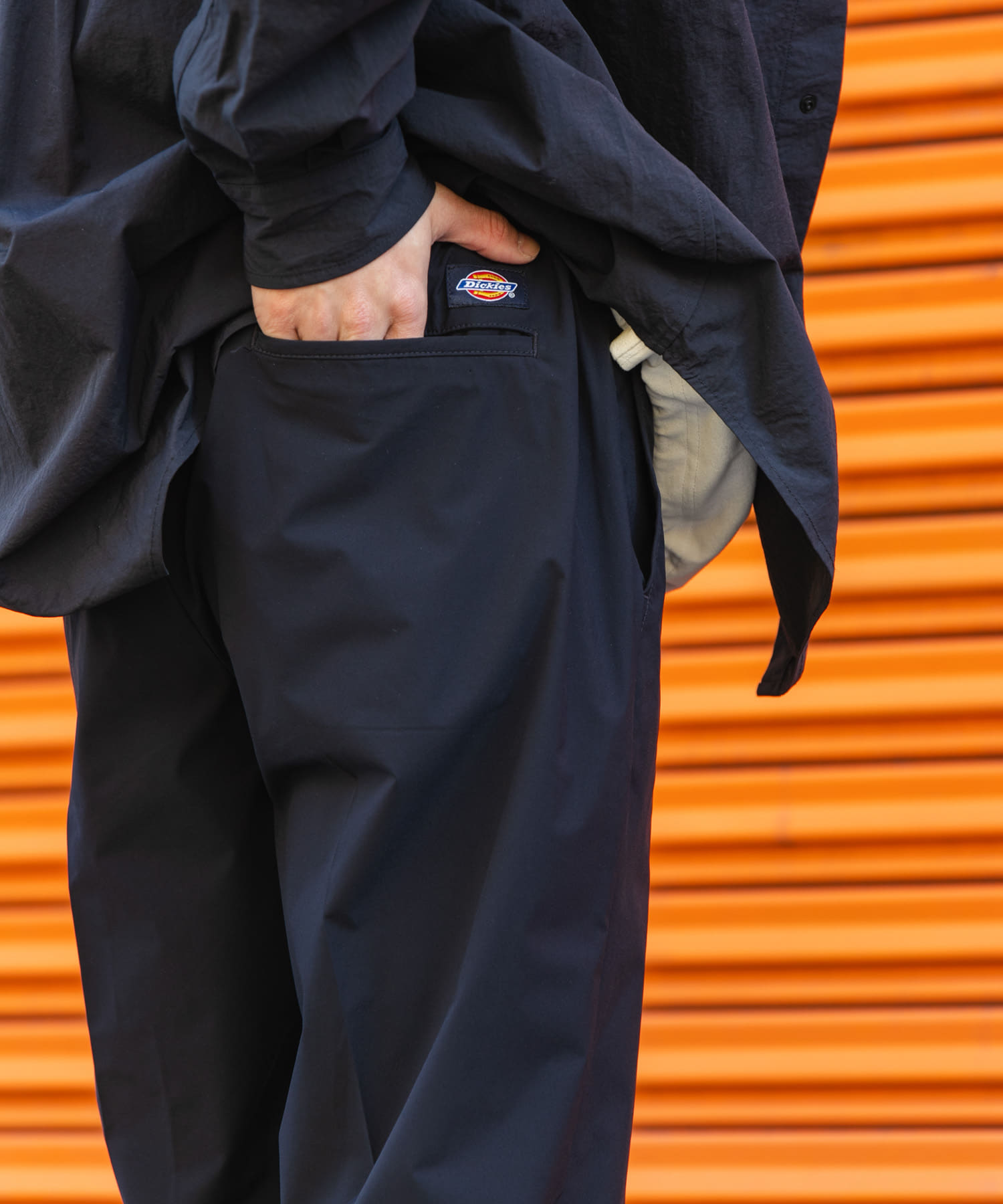 撥水』『別注』Dickies×EKAL イージートラウザー(M ネイビー