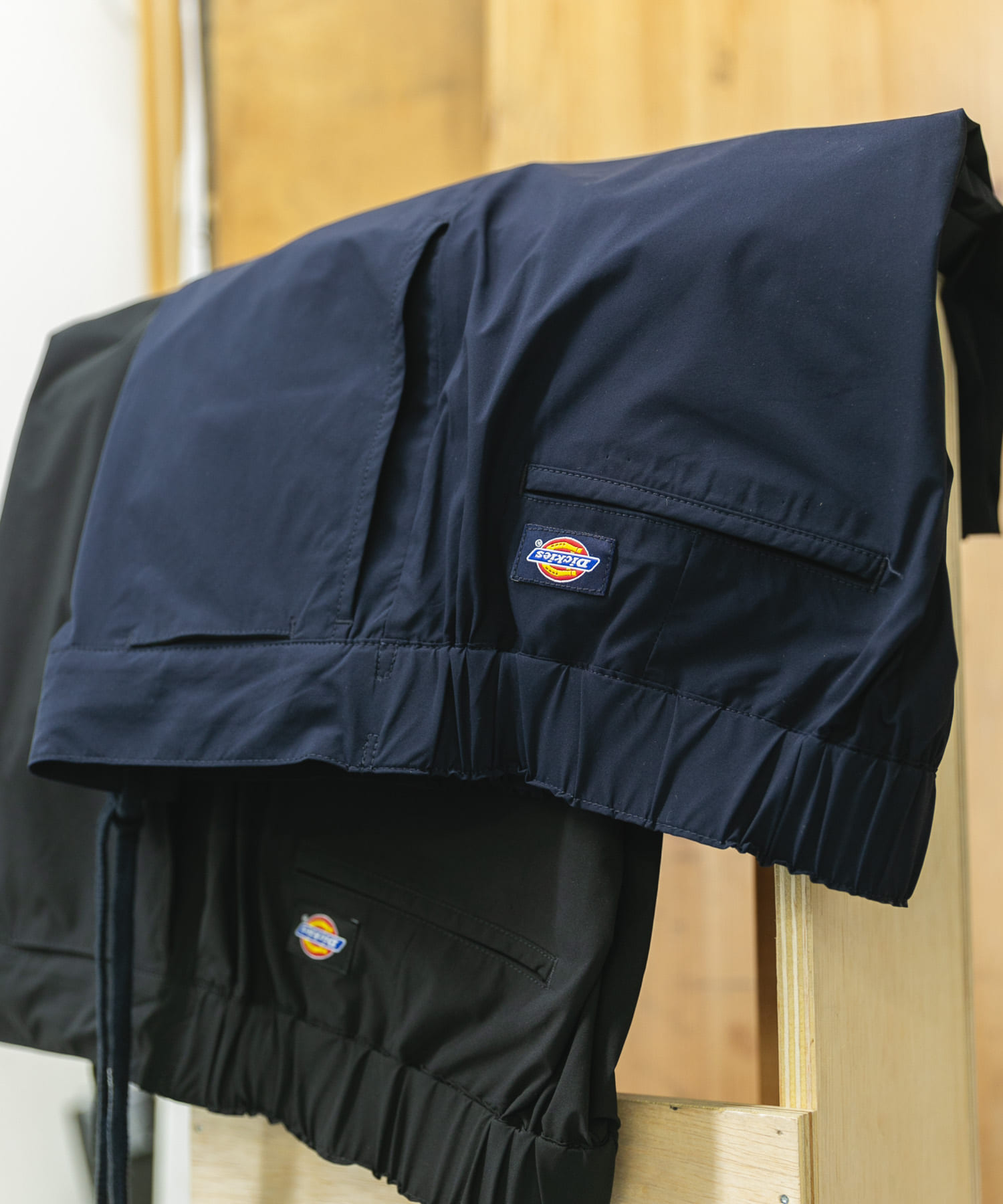 『撥水』『別注』Dickies×EKAL　イージートラウザー ネイビー L
