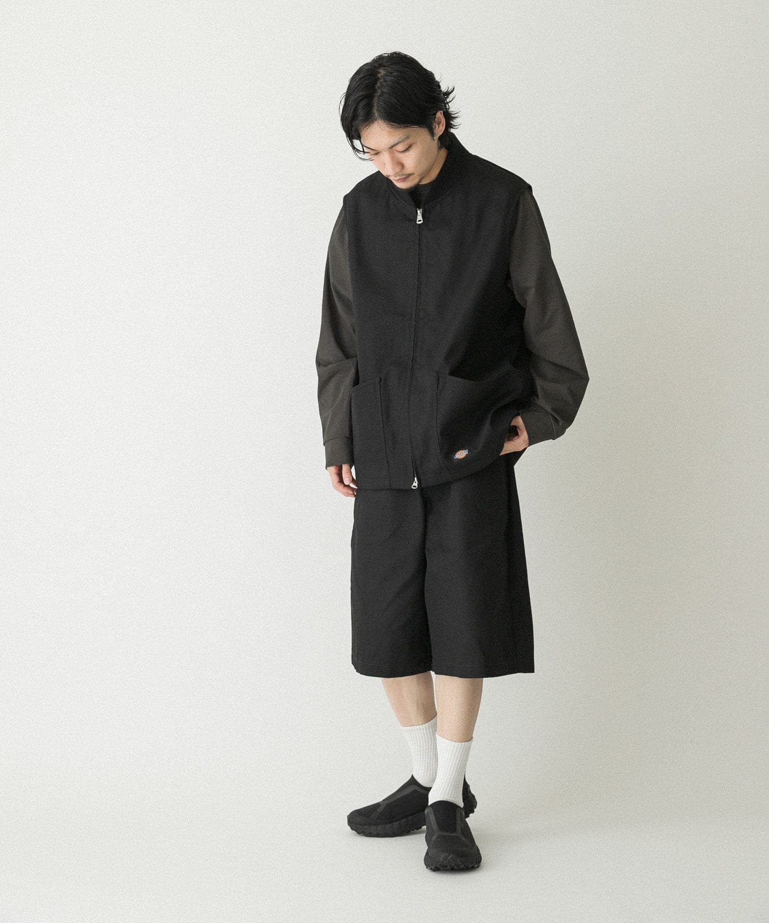 別注』Dickies×EKAL ワークベスト(M ブラウン): トップス｜URBAN