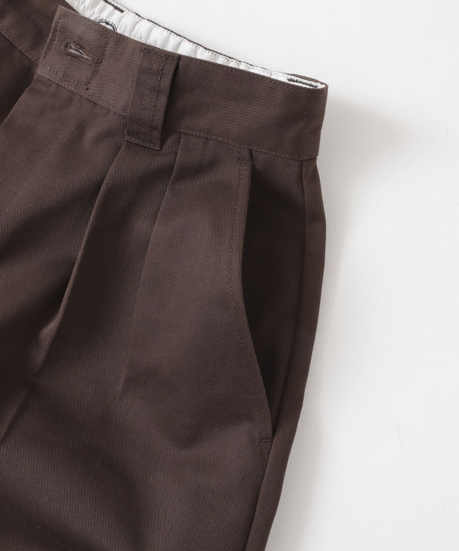 『別注』Dickies×EKAL　ワイドトラウザー ブラウン one