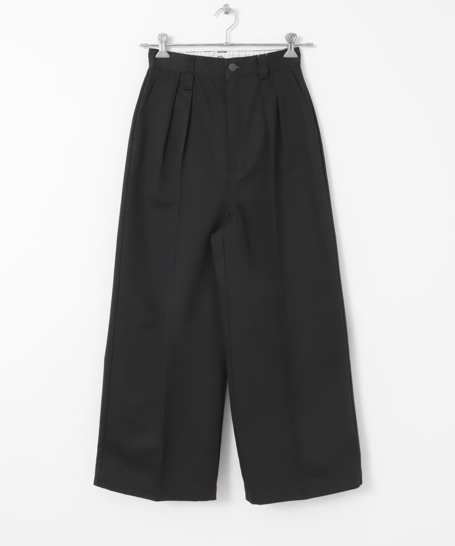 『別注』Dickies×EKAL　ワイドトラウザー ブラック one