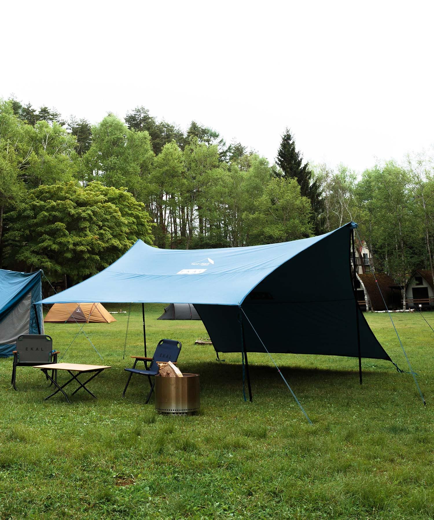 『別注』tent-Mark DESIGNS×EKAL　焚火タープTCコネクトヘキサ Smoky blue one