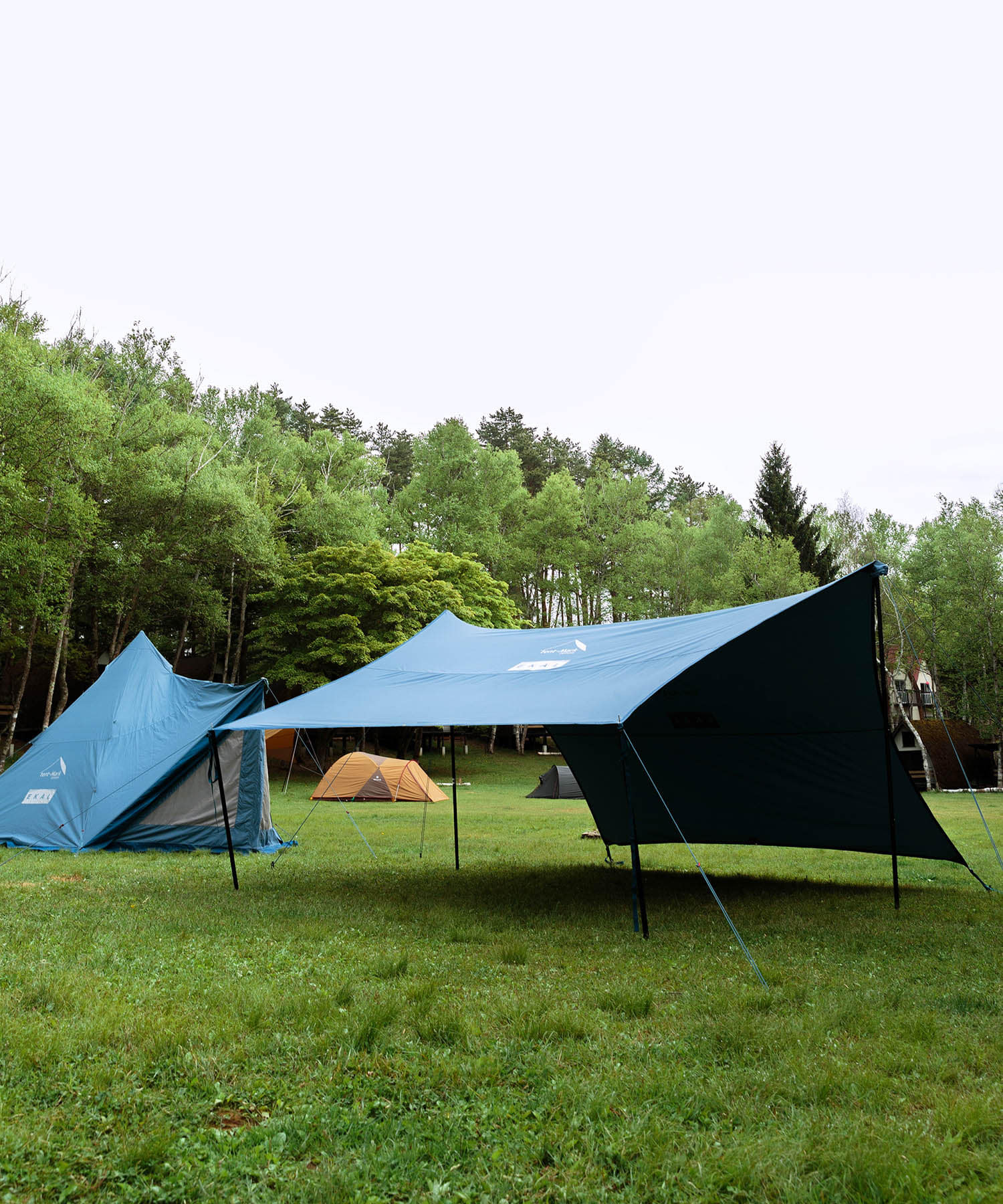 『別注』tent-Mark DESIGNS×EKAL　焚火タープTCコネクトヘキサ Smoky blue one