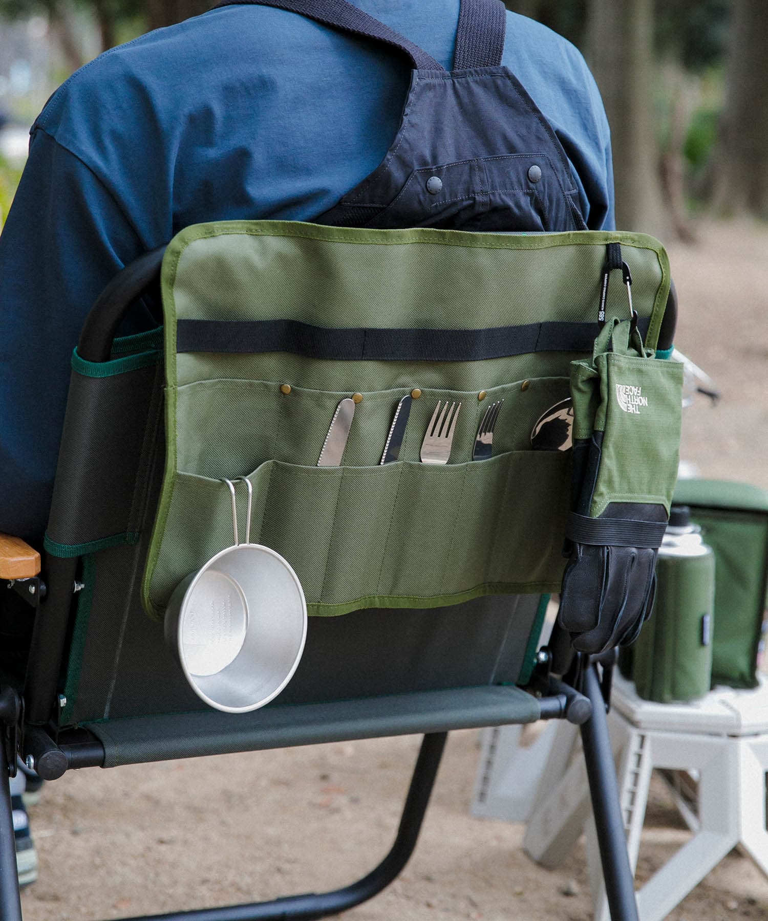 ハンギングポケット+カトラリー2p KHAKI one