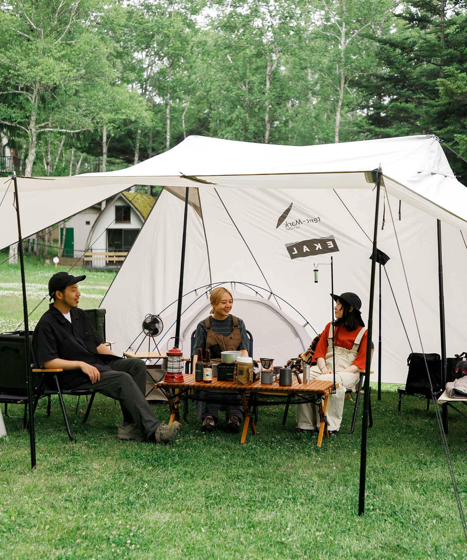 『別注』tent-Mark DESIGNS×EKAL　BLACK SUMMIT GG8 Greige one