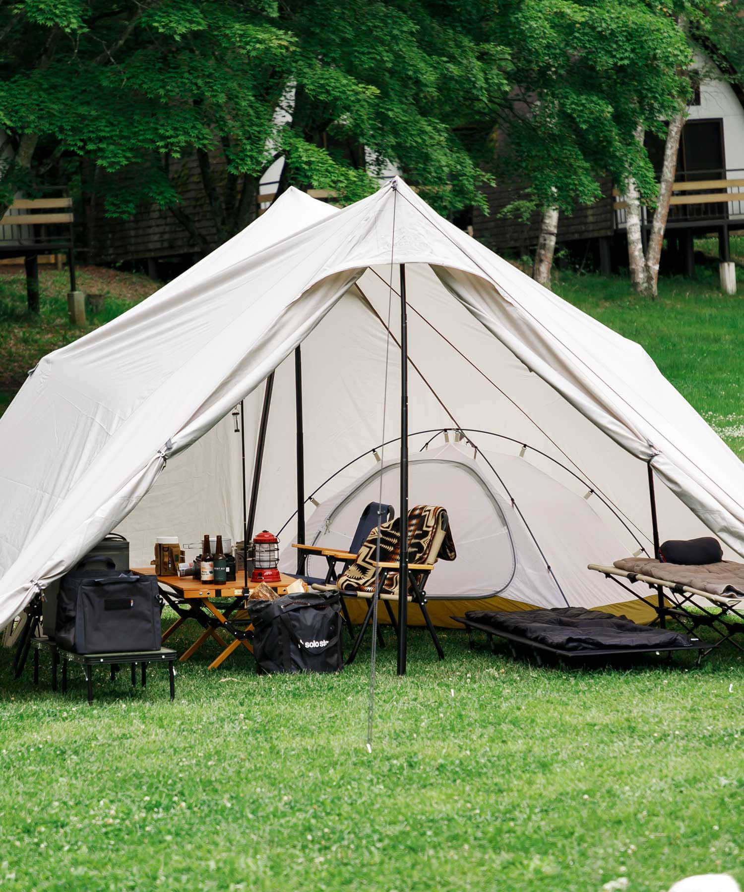 『別注』tent-Mark DESIGNS×EKAL　BLACK SUMMIT GG8 Greige one