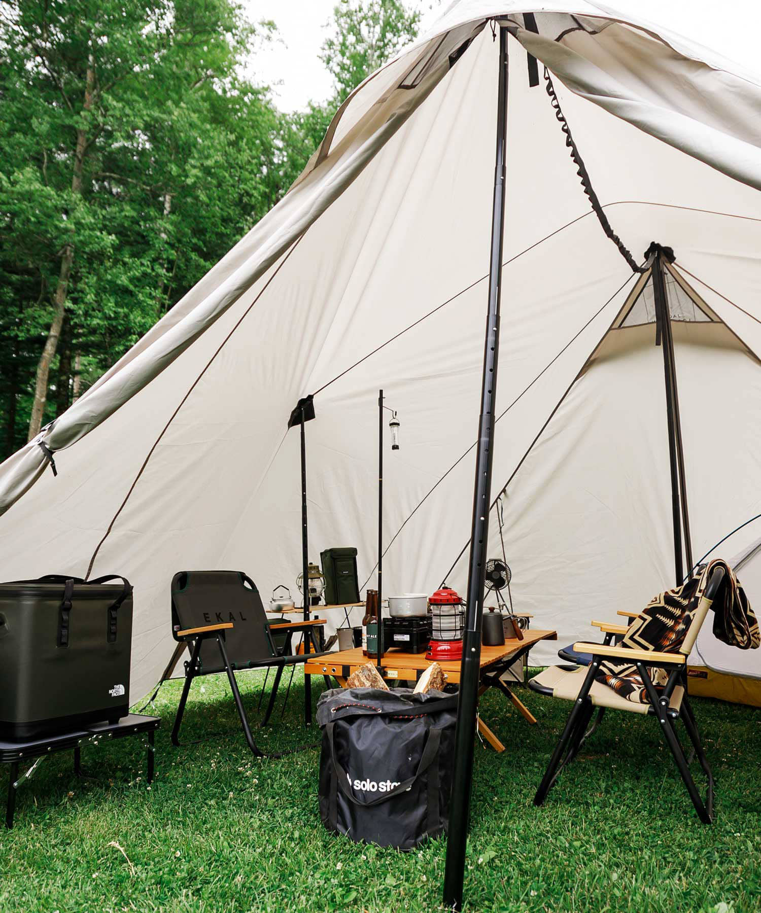 『別注』tent-Mark DESIGNS×EKAL　BLACK SUMMIT GG8 Greige one