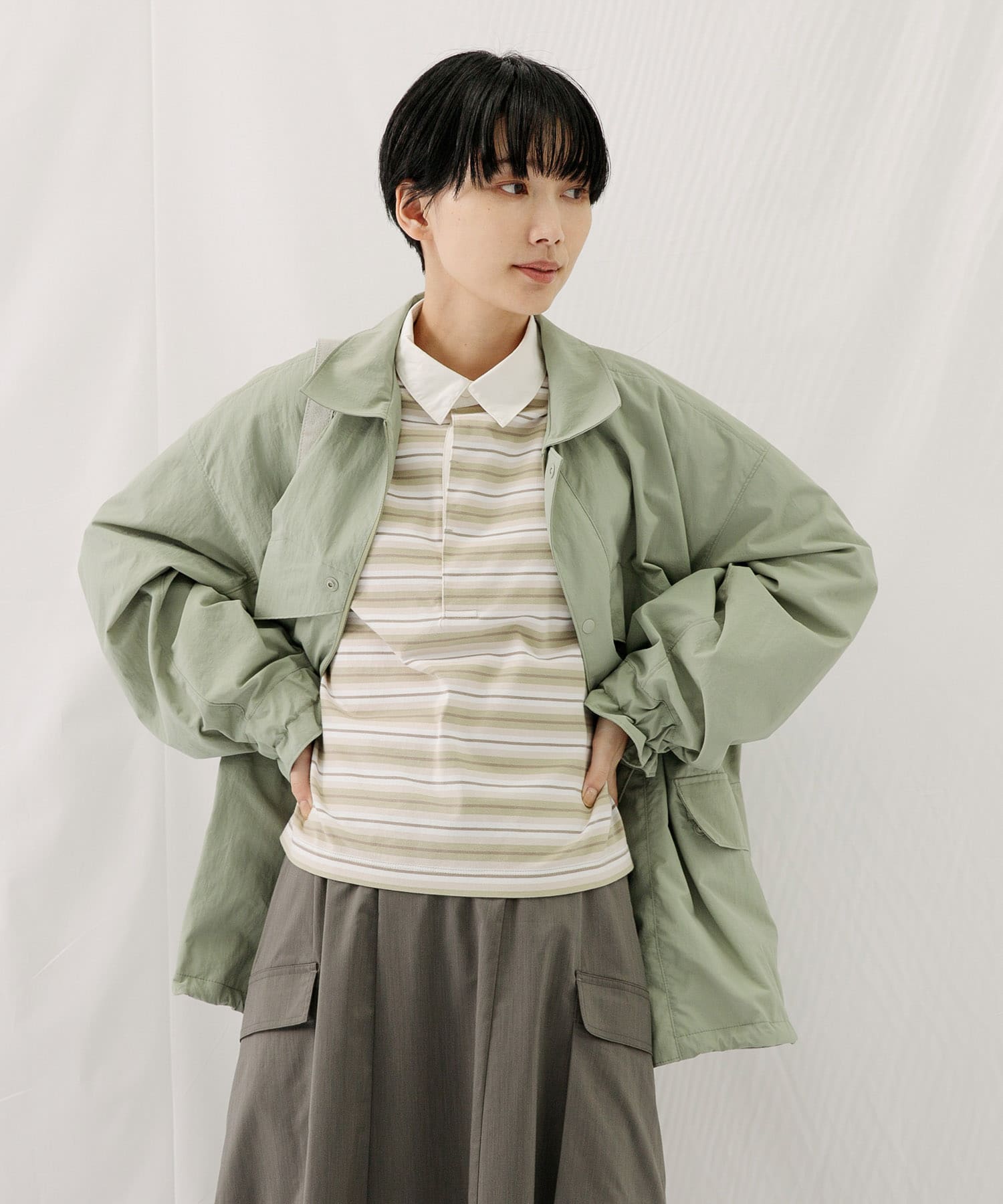 身長：166cm サイズ：one
