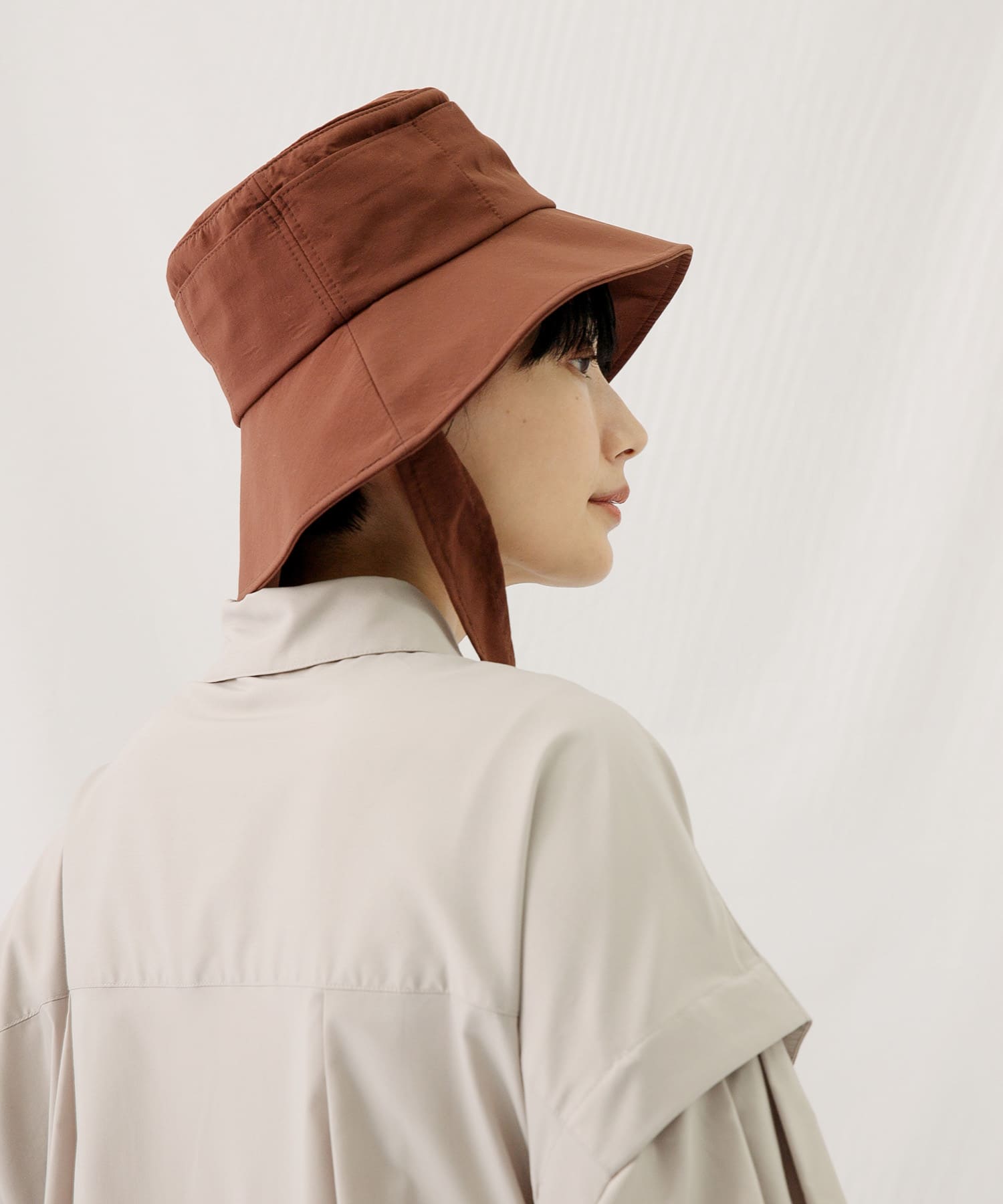 『UVカット』『撥水』『別注』WILDTHINGS×EKAL　ウィンディーハット BROWN one