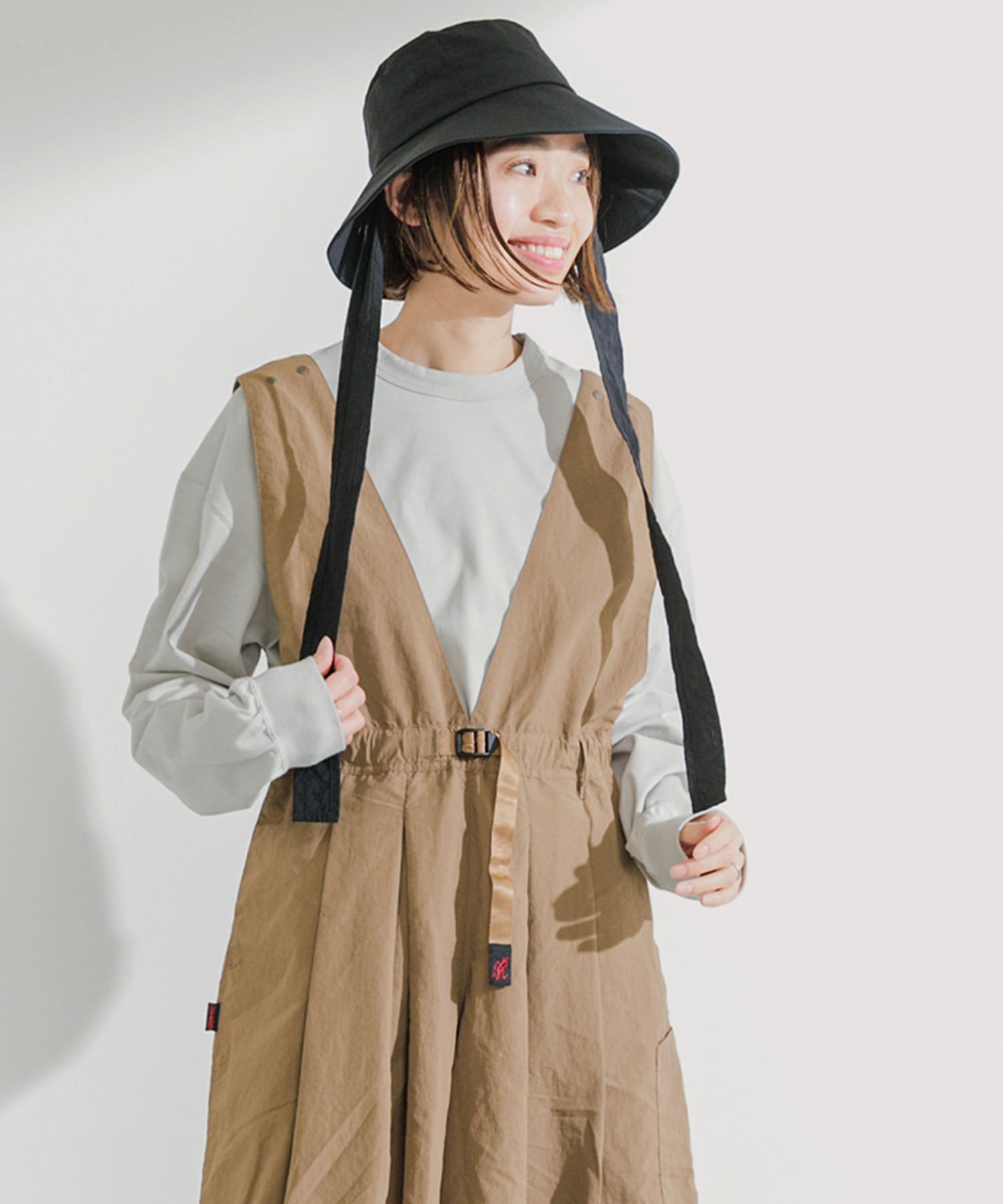 『UVカット』『撥水』『別注』WILDTHINGS×EKAL　ウィンディーハット BLACK one