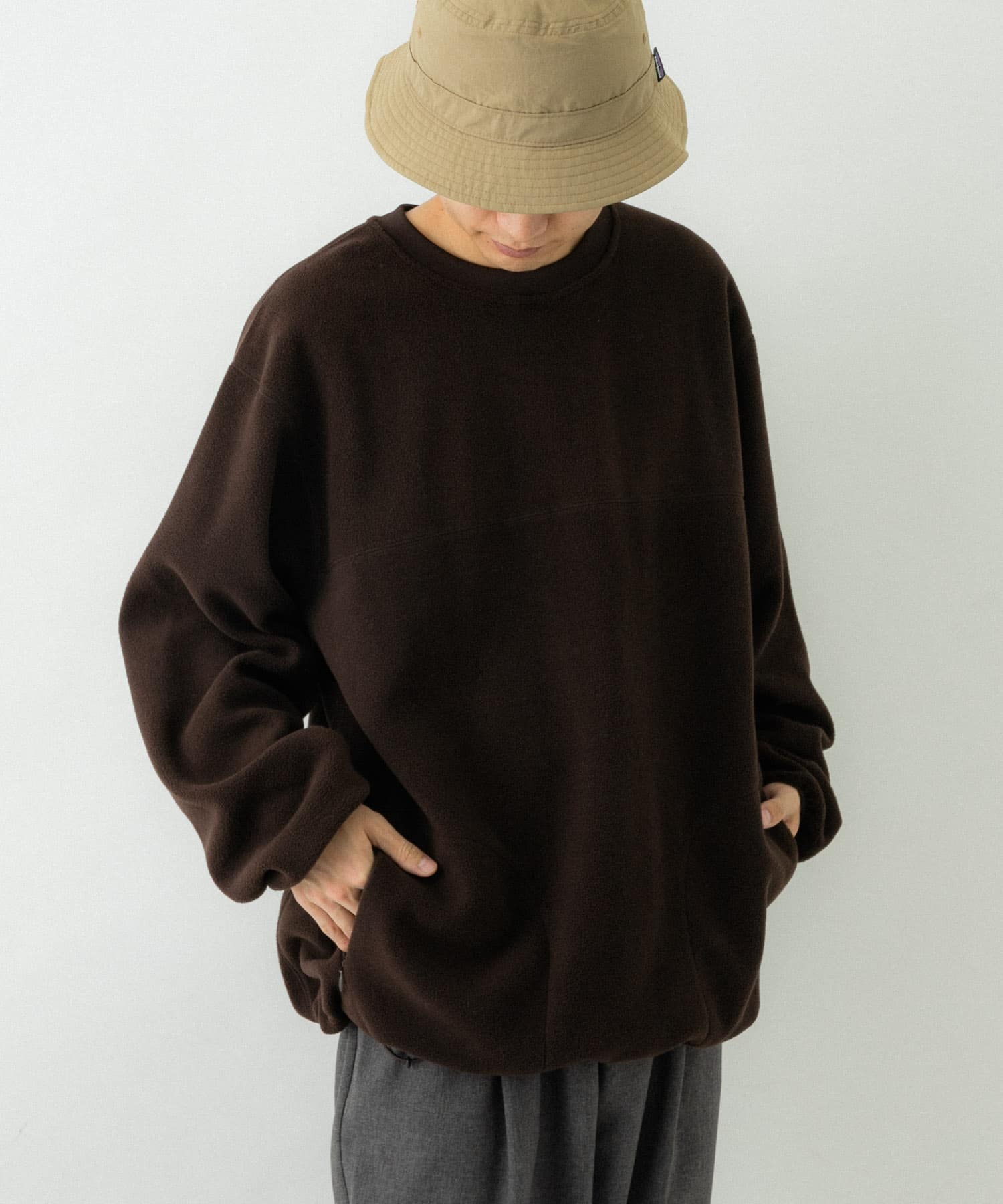 バルーンフィットフリースプルオーバー