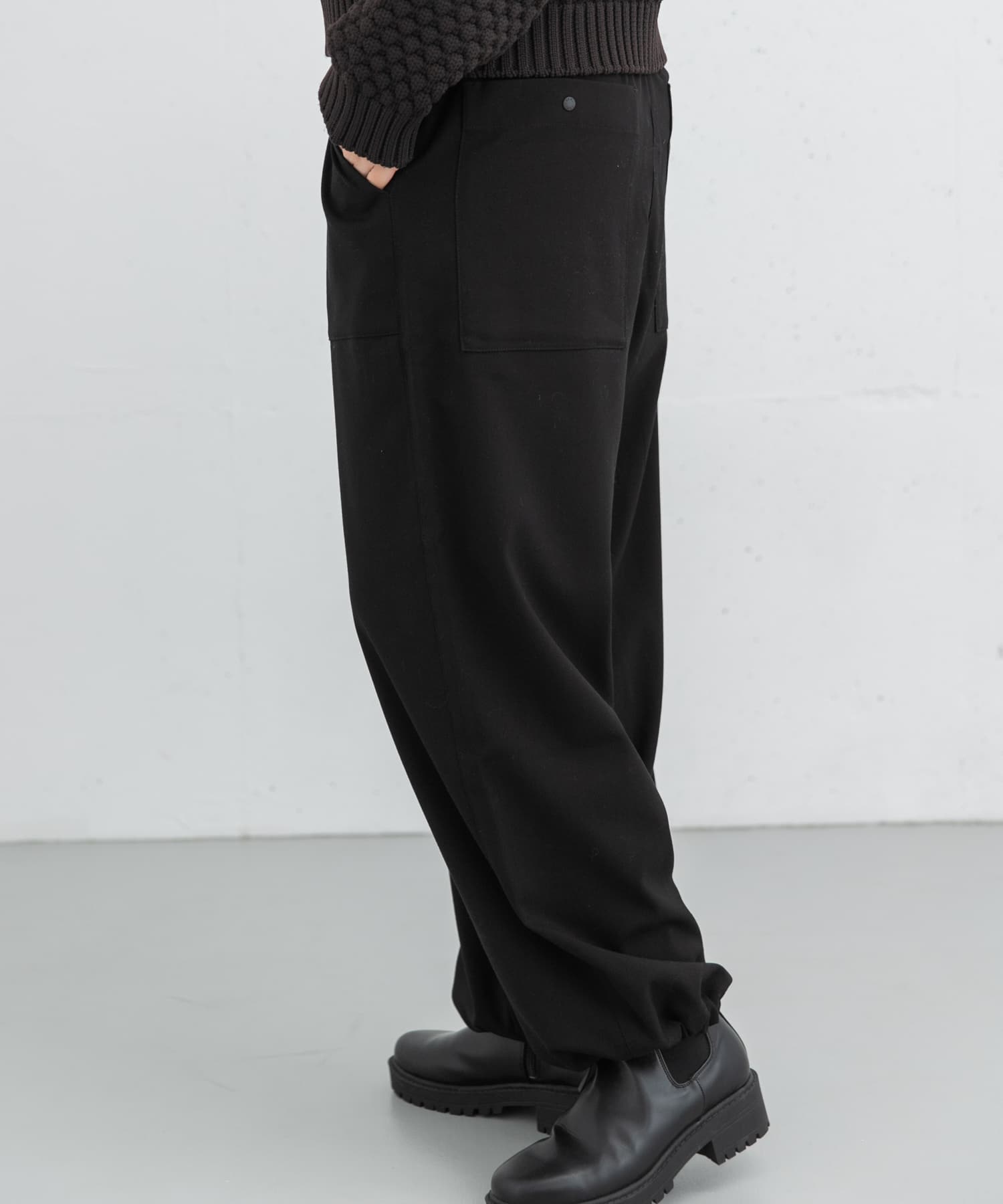 ウールライクワイドイージートラウザー