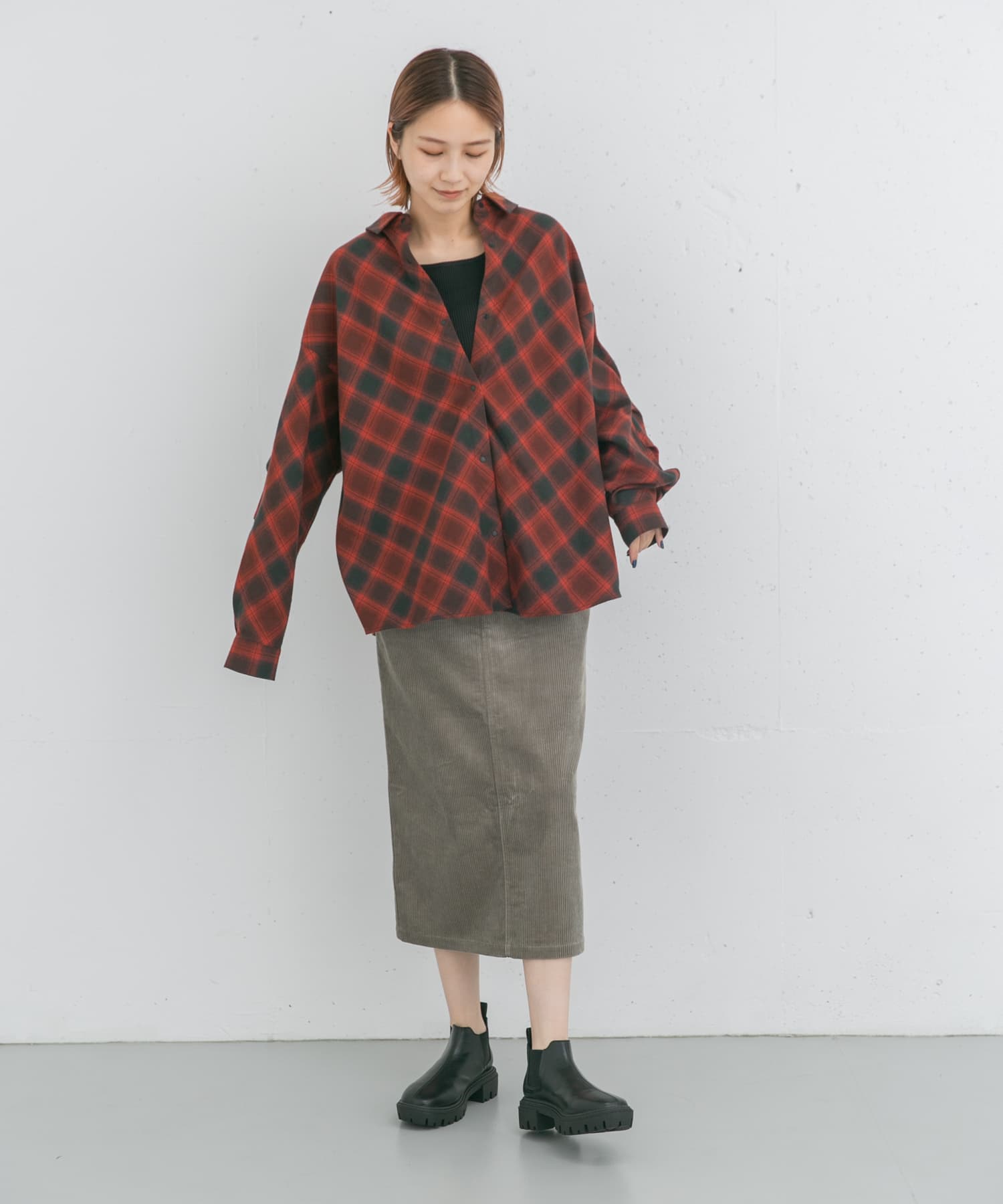身長：166cm サイズ：one
