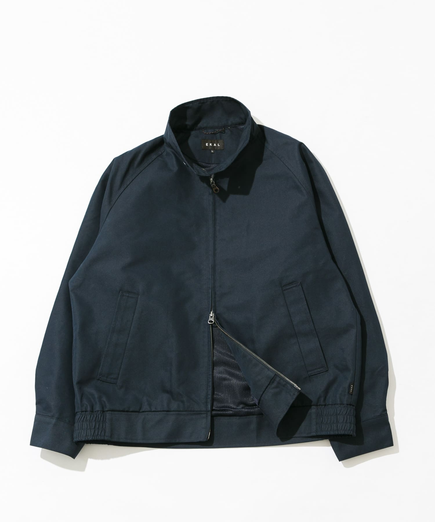 『吸水速乾/イージーケア』coolmax chino スタンドジャケット ネイビー M