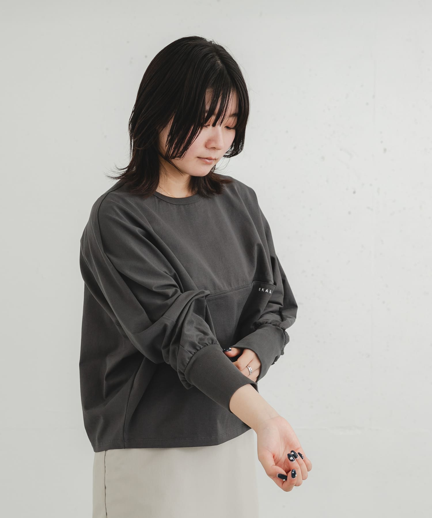 身長：169cm サイズ：one